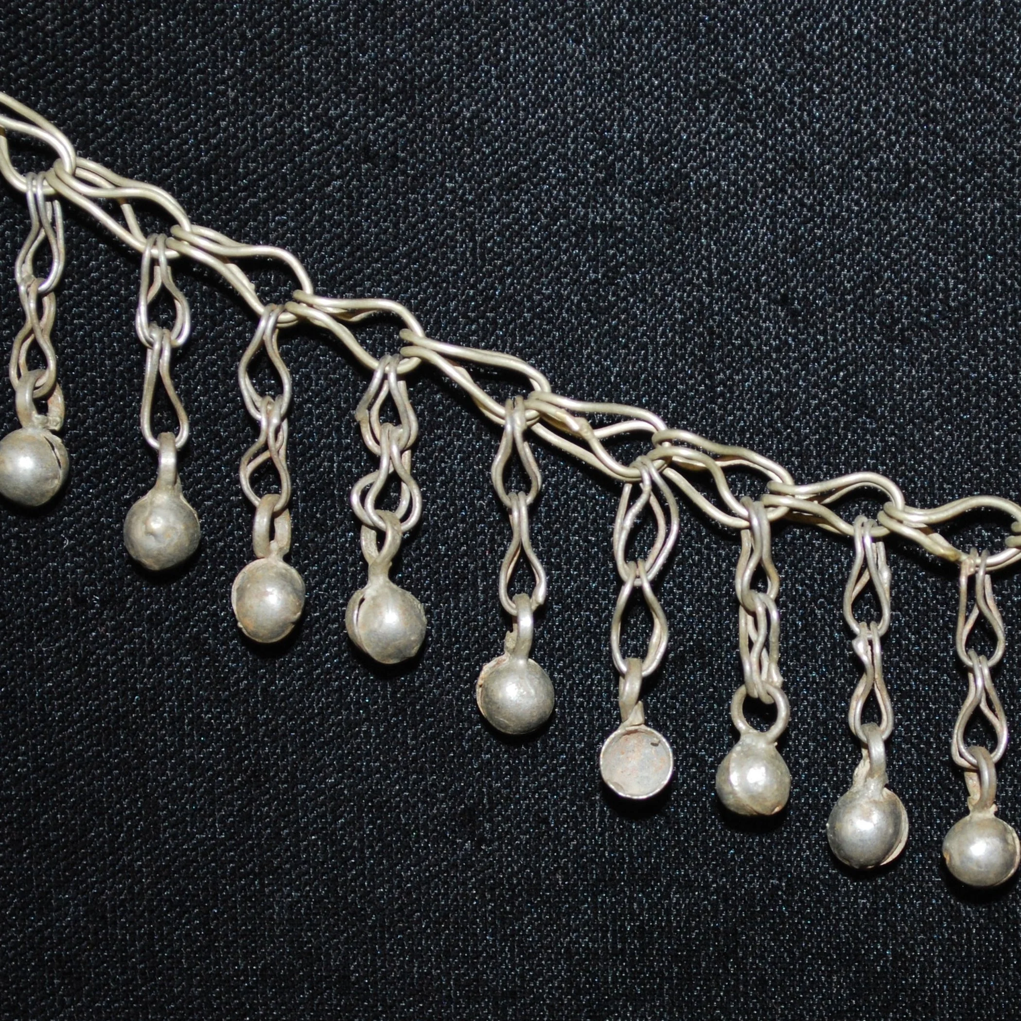 Three Pieces Kuchi Chain Fringe - Vintage Tribal Chain Fringe for  Belly Dance