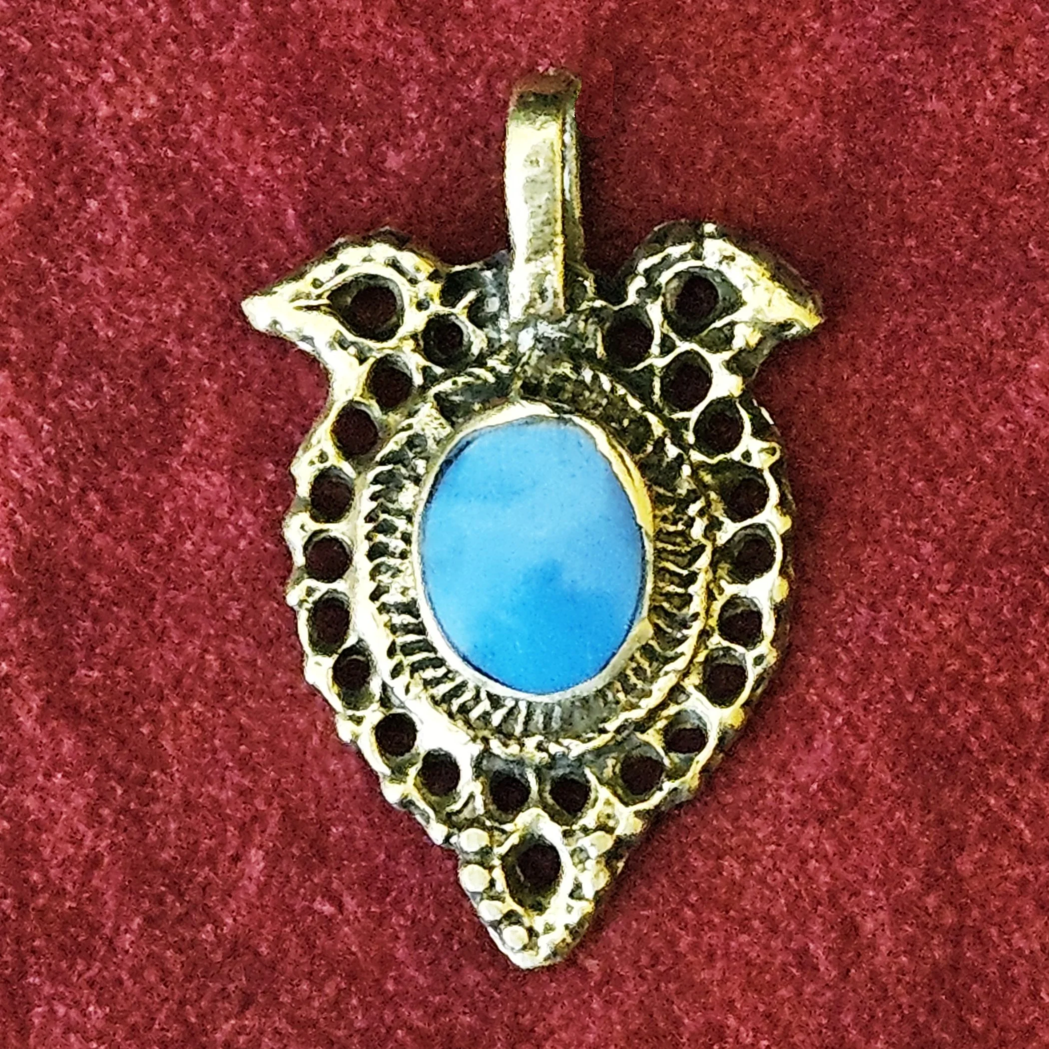 New Waziri Pendants - Small DIY Tribal Pendant - Belly Dance and Jewelry DIY - Turquoise