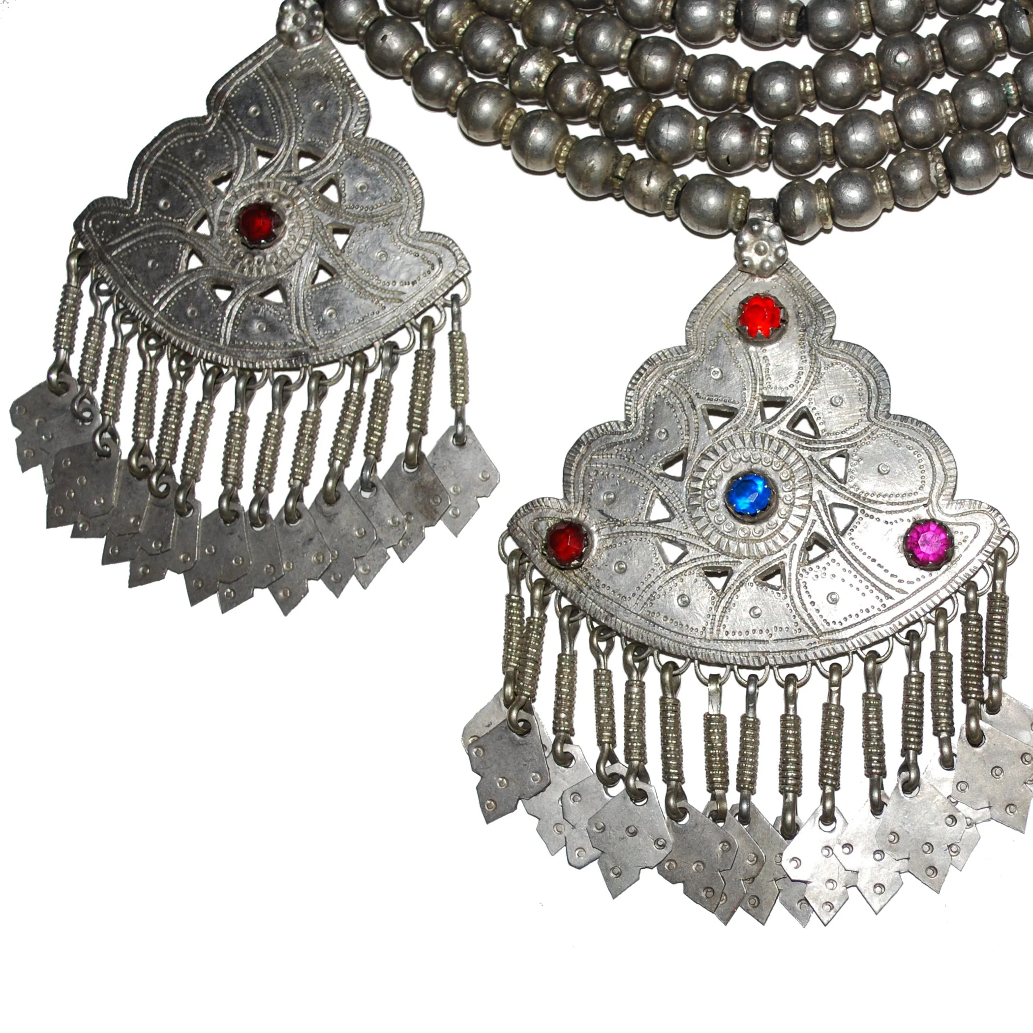 Vintage Kashmiri Beaded - Large Pendants - Jewels and Dangles - Belly Dance