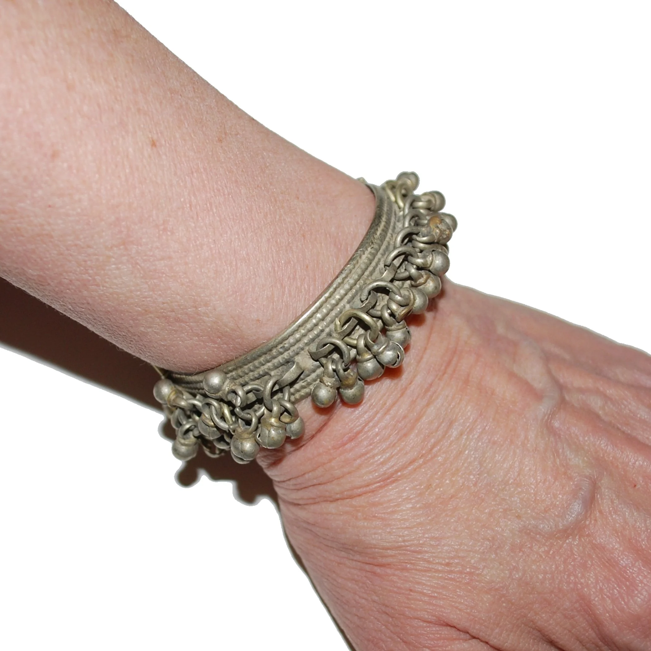 Five Kuchi Bell Bracelets - Vintage Tribal Bracelets - Belly Dance Wholesale / Discount Lot