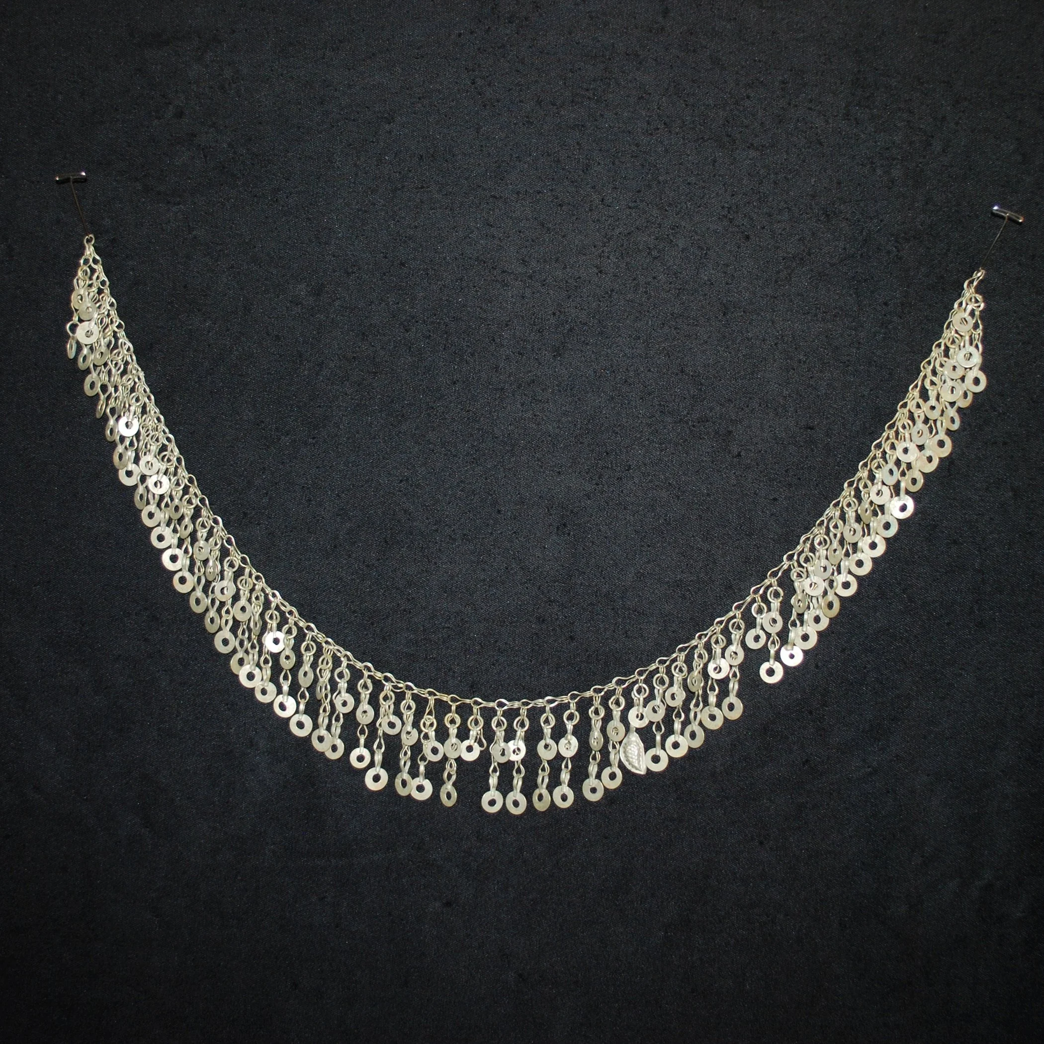 Kuchi Chain Fringe - 22 Inches Vintage Tribal Chain Fringe for  Belly Dance