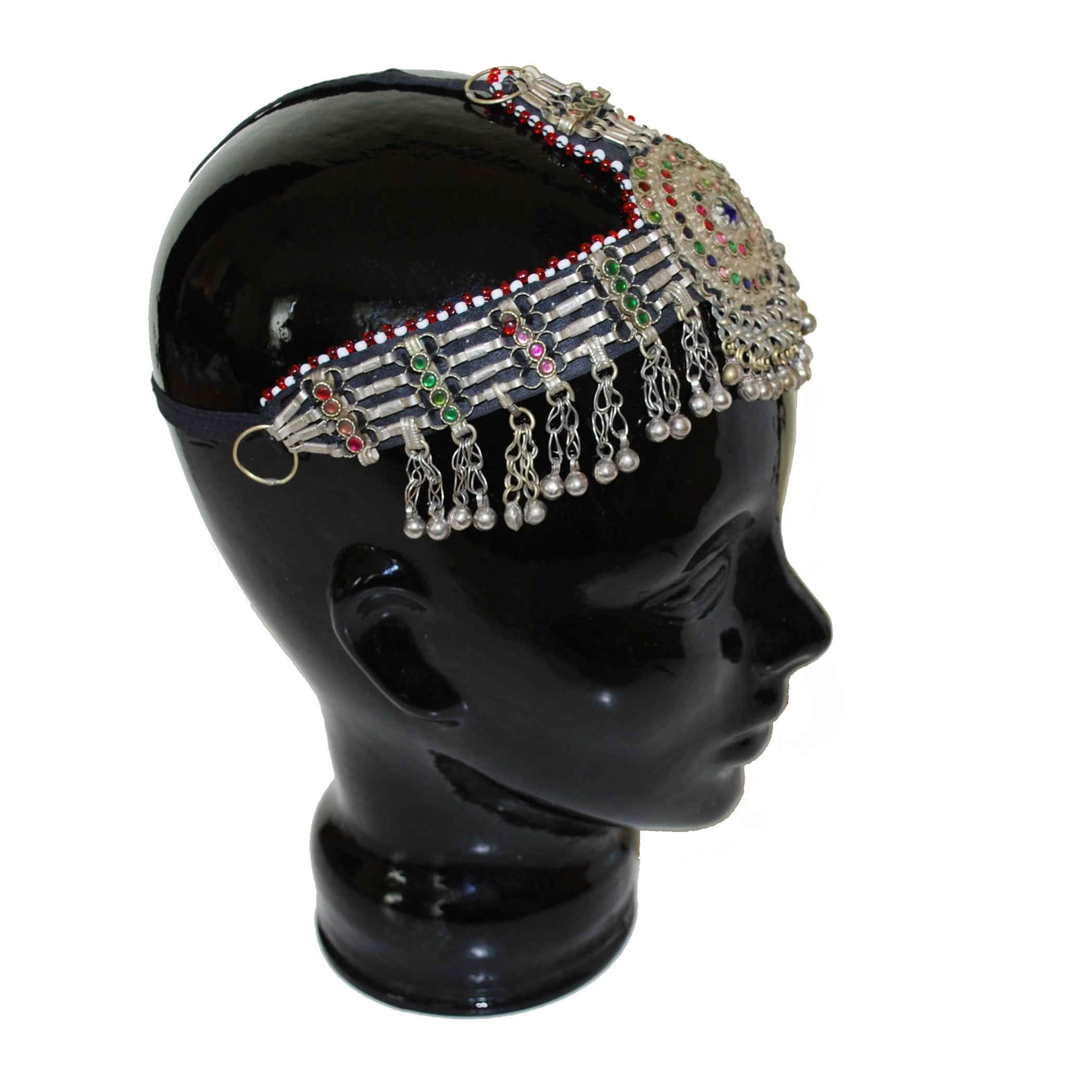 Vintage Kuchi Headpiece - Headwear for Belly Dance - Bells Jewels