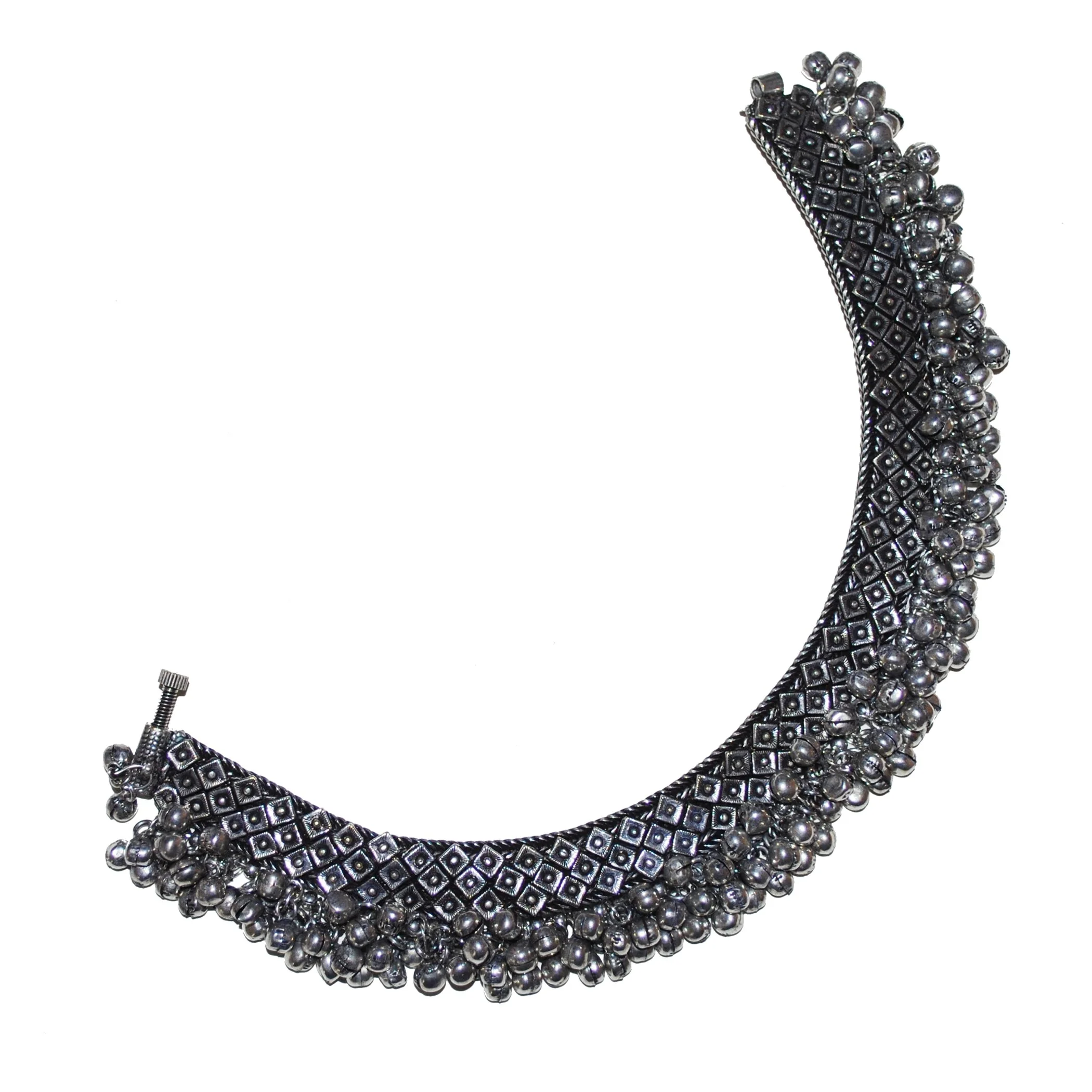 Indian Style Ankle Bracelet - SINGLE - Wide Indian Payal - New for Belly Dance