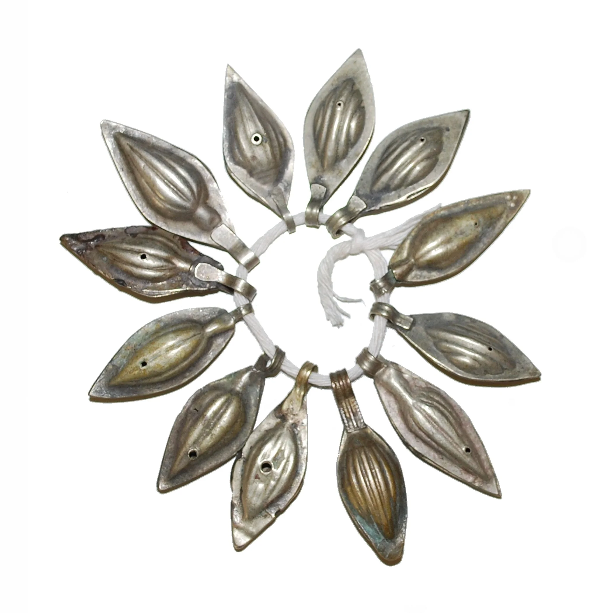 Turkoman DIY Dangle Charms - 12 Similar Pieces - Vintage Tribal DIY Components