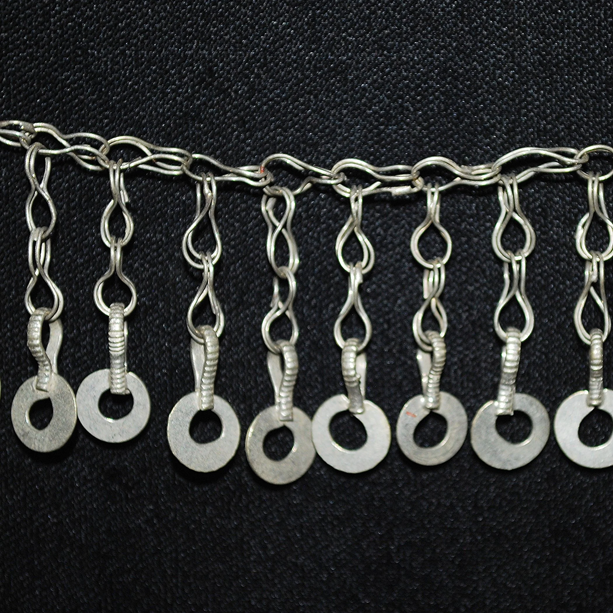 Kuchi Chain Fringe - Four Pieces Vintage Tribal Chain Fringe