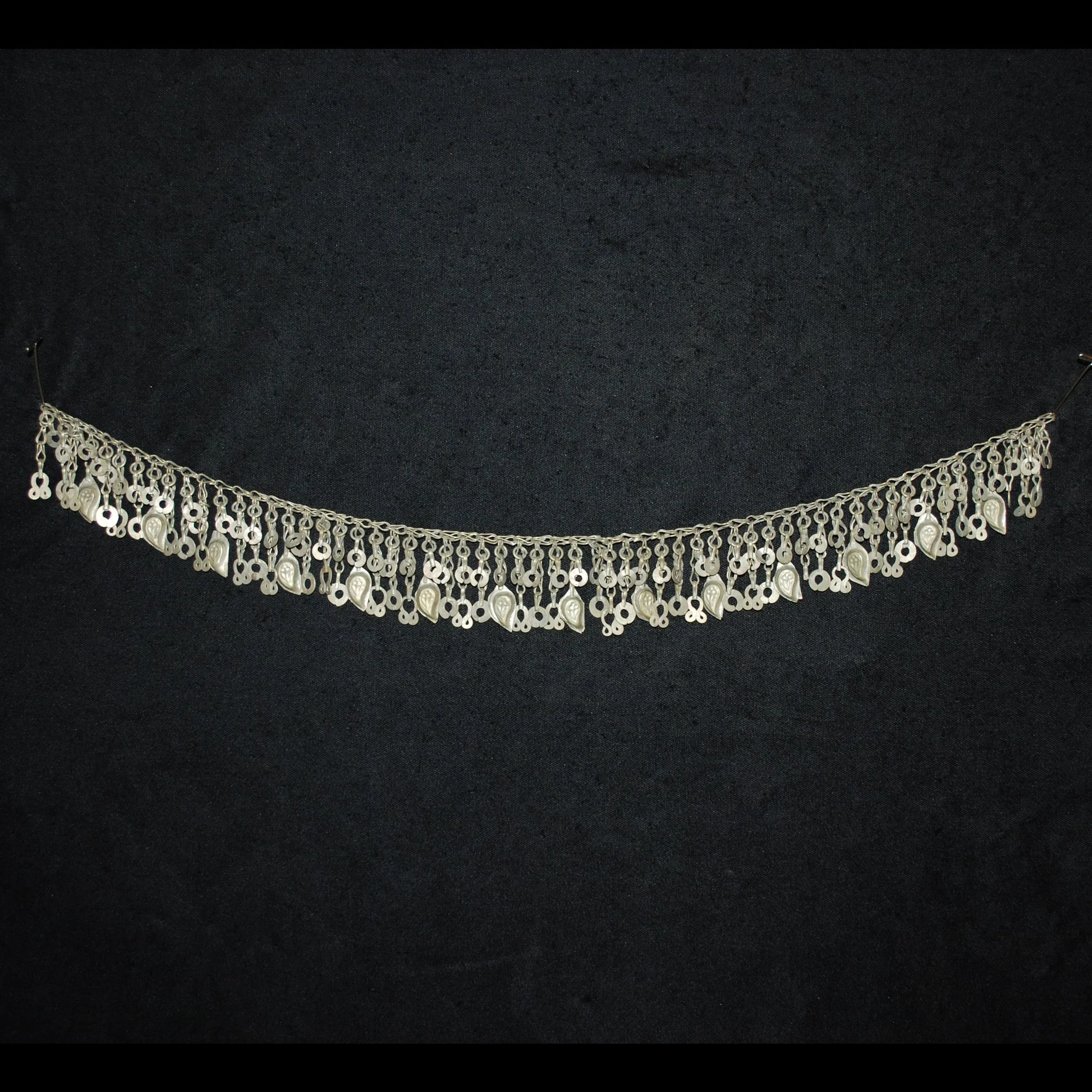 Vintage Kuchi Chain Fringe with Hollow Dangles