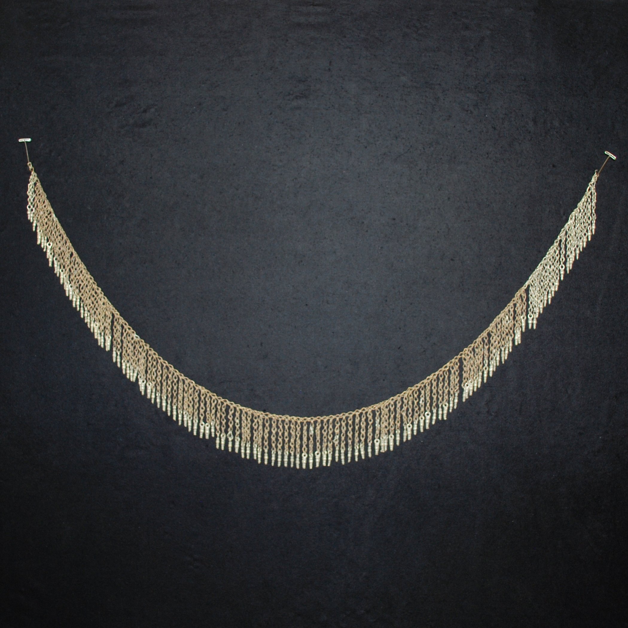Vintage Chain Fringe - 34 Inches - Solid Drops - Kuchi Tribal Chain Fringe