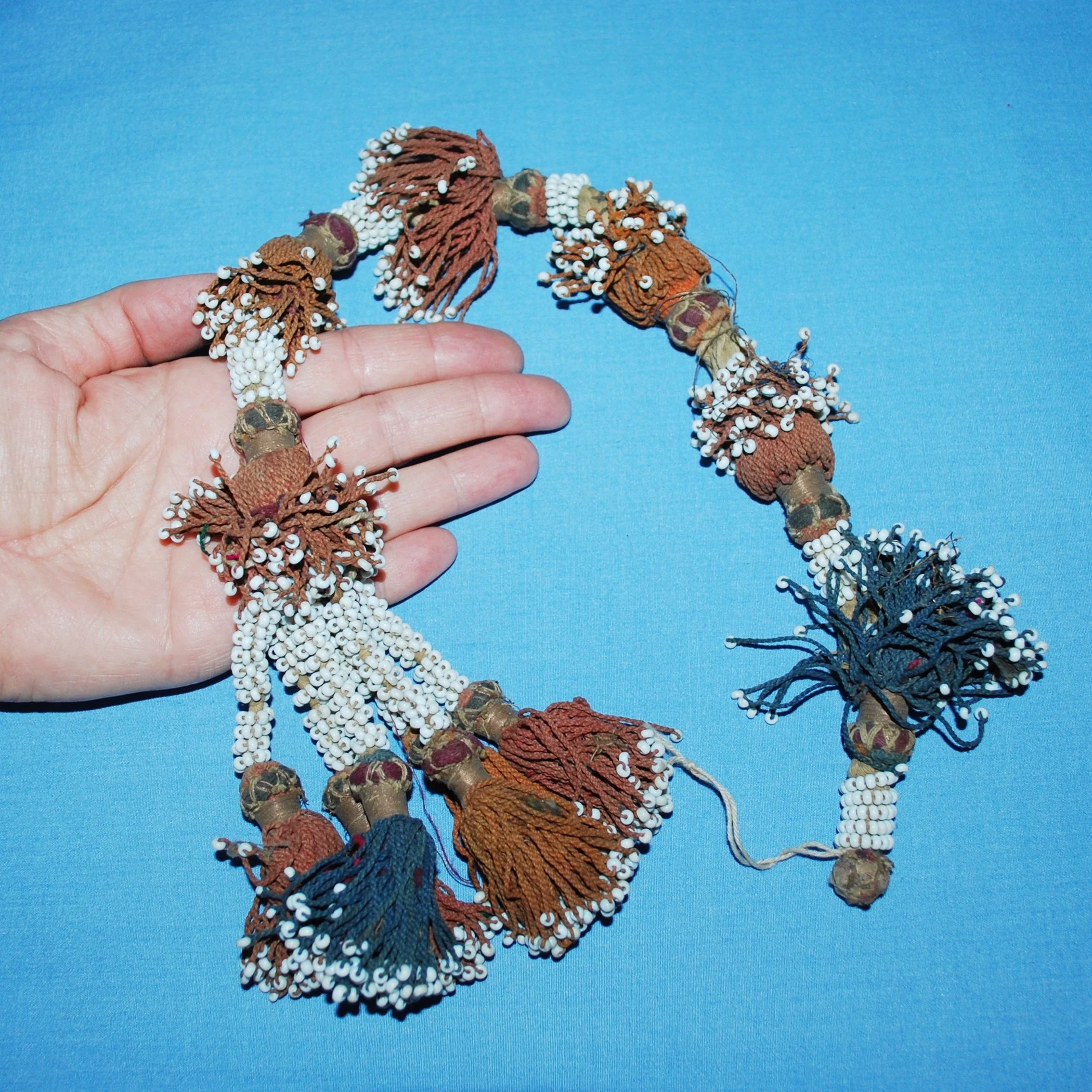 Vintage Long Turkoman Tassel  - SINGLE - Central Asian Tassel - Tribal Belly Dance