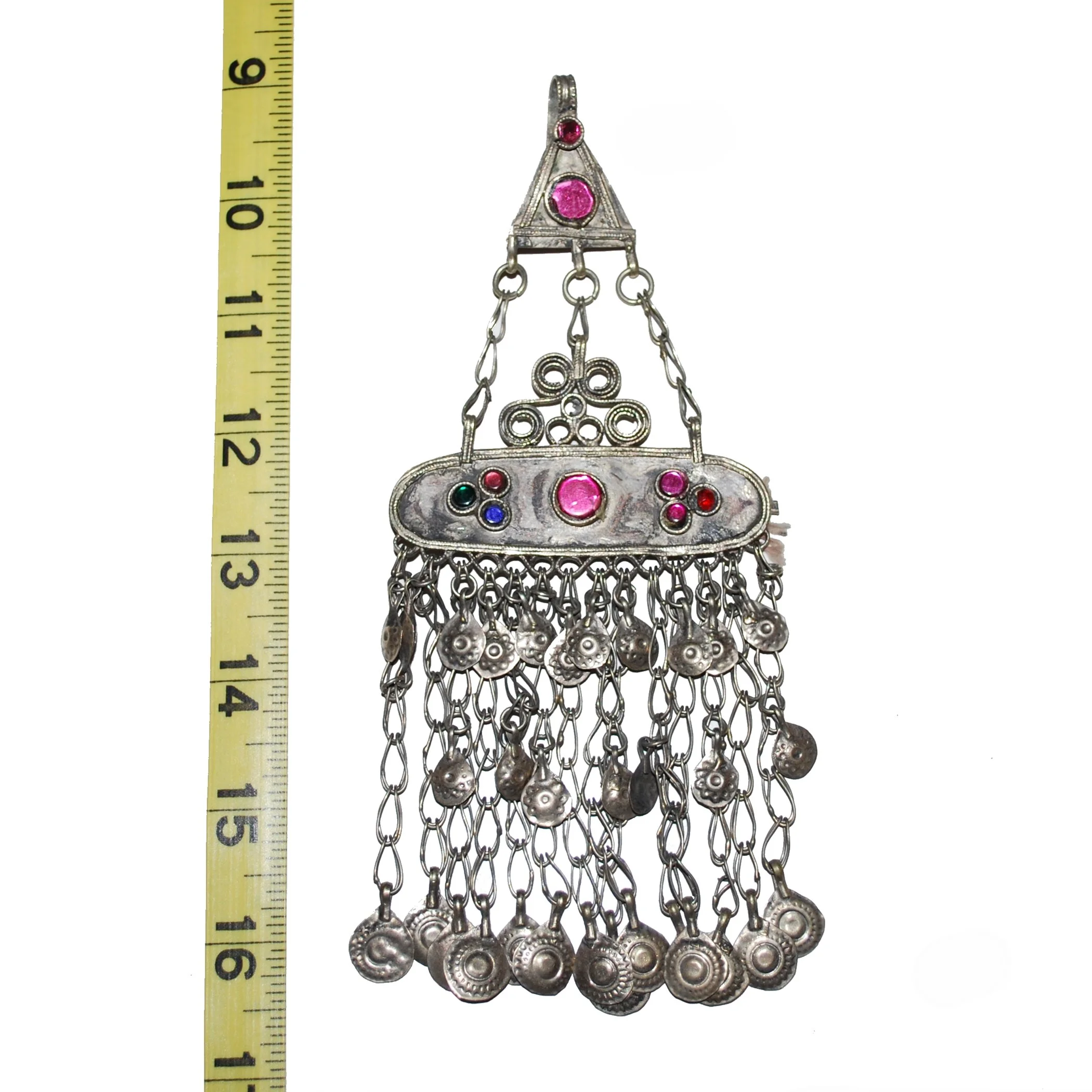 Vintage Kuchi Tribal Hair Clip Pendant