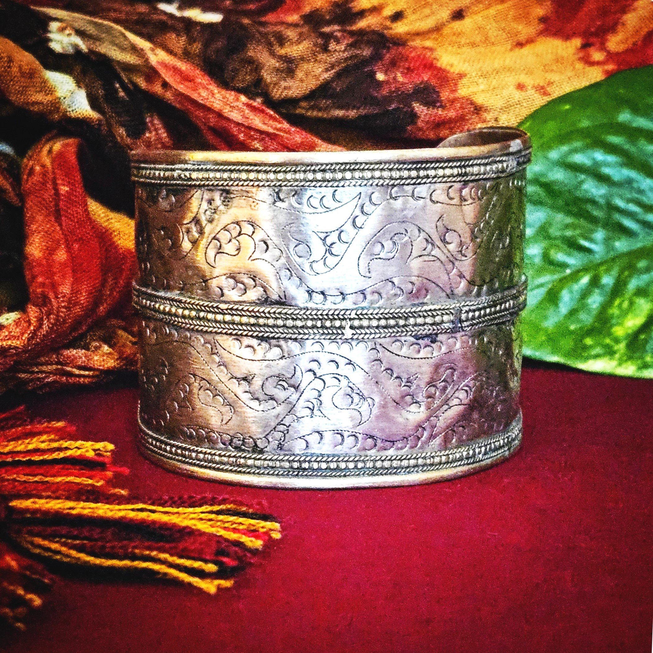 Turkoman Cuff Bracelet - Turkmen Tribal Bracelet - SINGLE - Belly Dance Bracelet