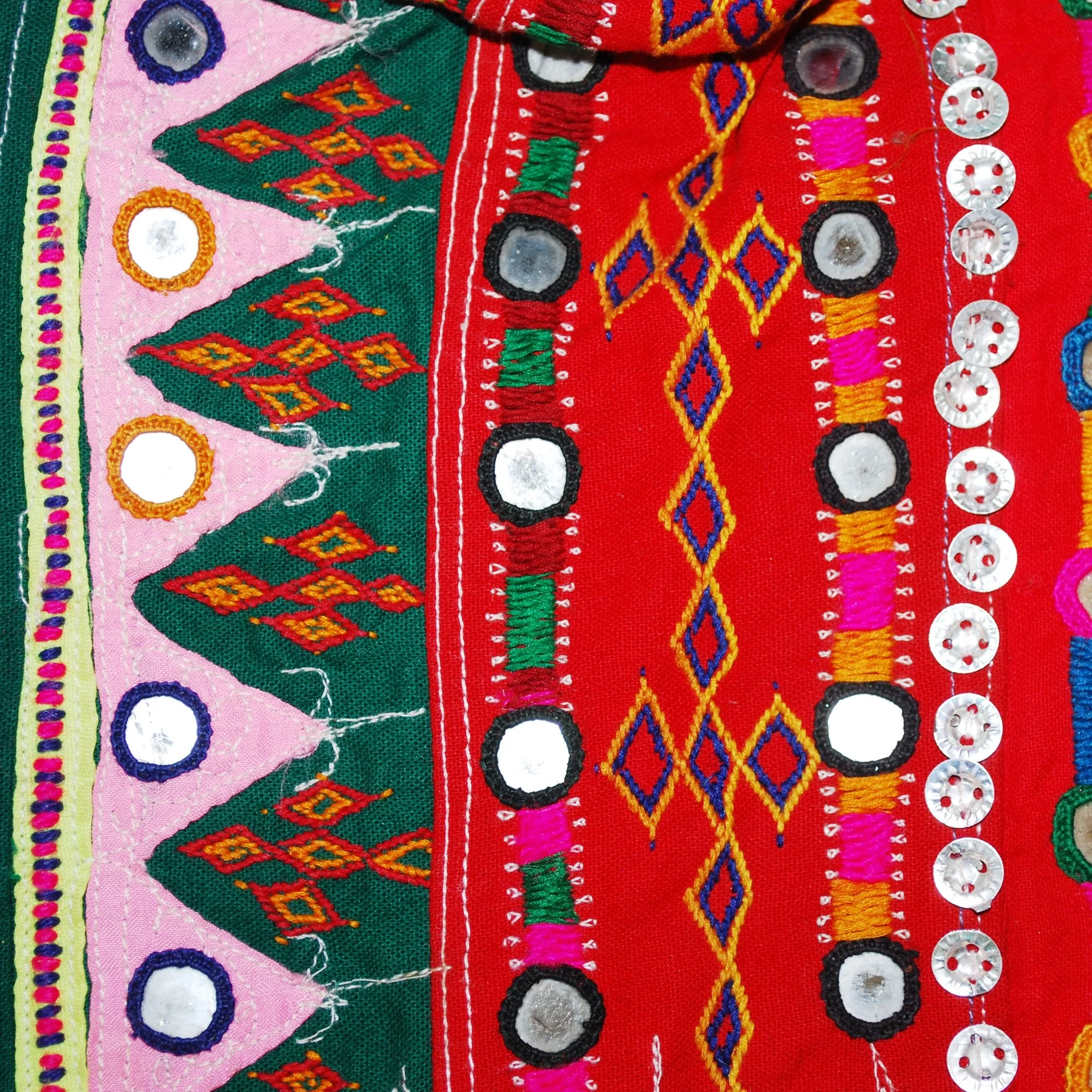 Amazing Vintage Banjara Choli with Shisha Mirrors, Embroidery, Metal Bits and More