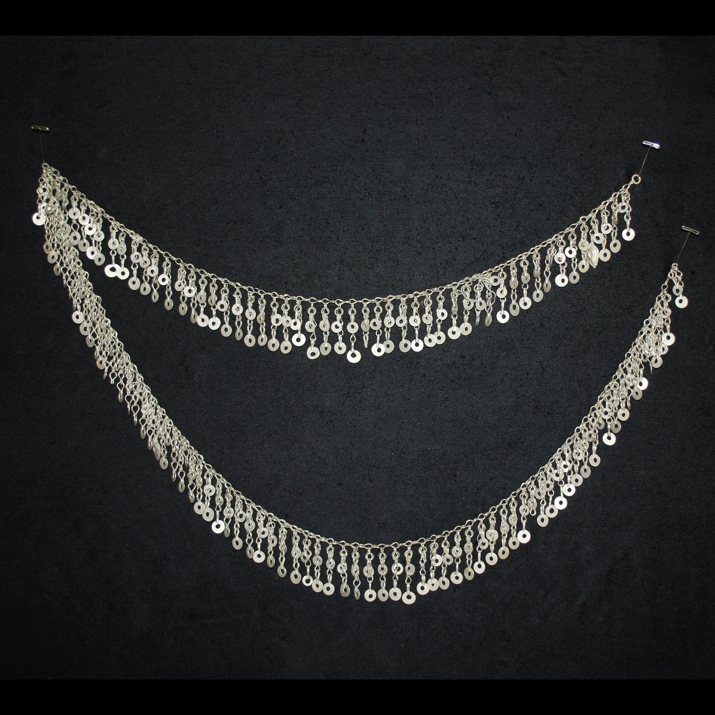 Vintage Chain Fringe - 48 Inches - Kuchi Tribal Chain Fringe - Belly Dance DIY