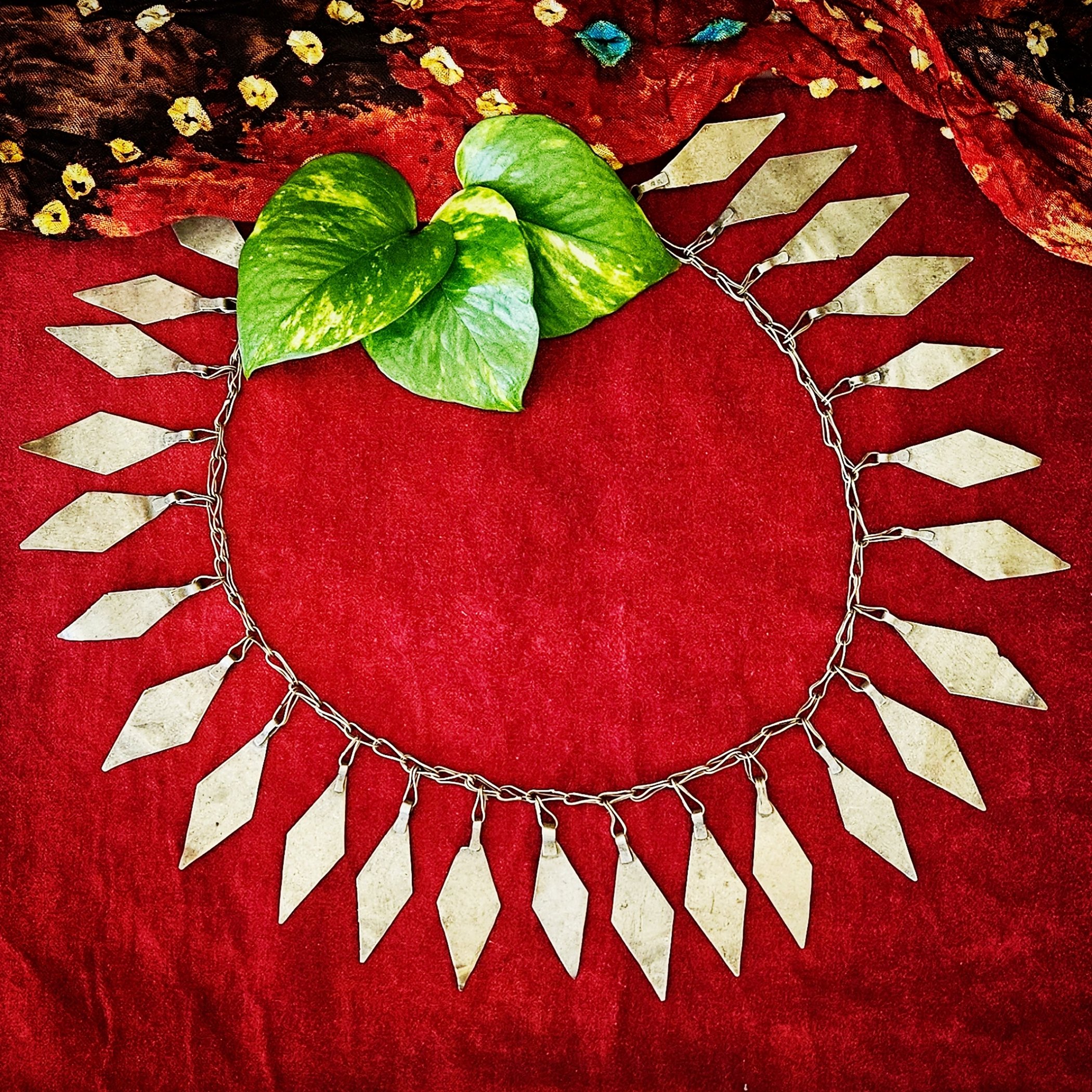 Turkoman Style Chain Fringe - 29 Inches - Tribal Chain Fringe for Belly Dance