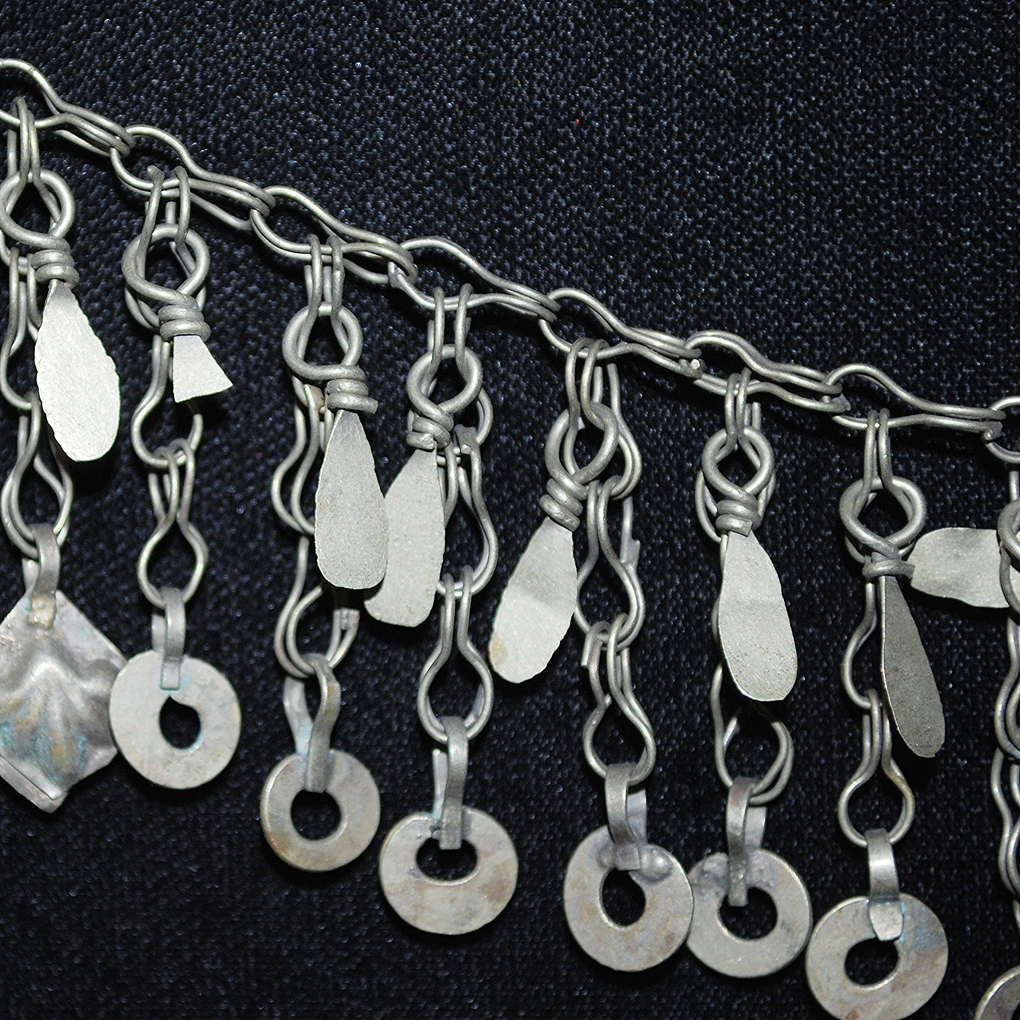 Kuchi Chain Fringe - Four Pieces Vintage Tribal Chain Fringe