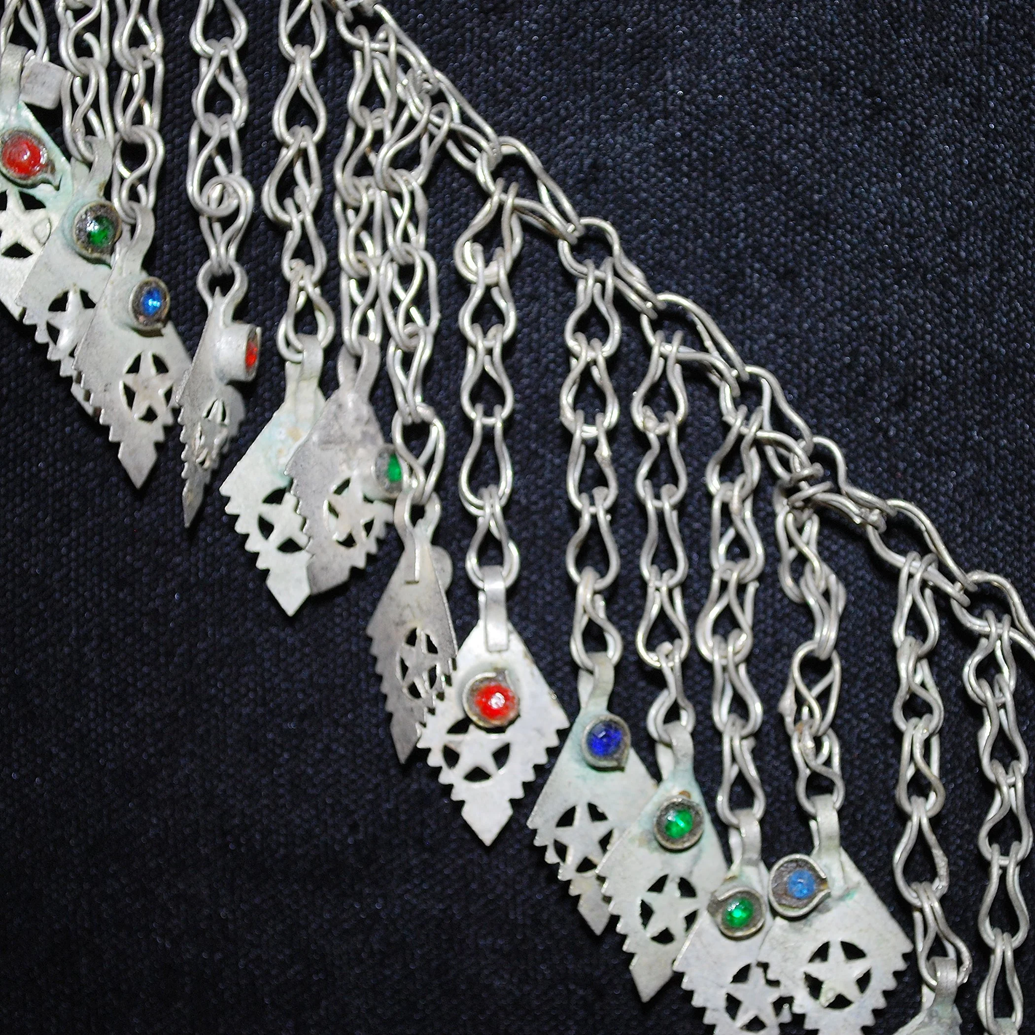 35 Inches - Vintage Tribal Chain Fringe - Belly Dance DIY