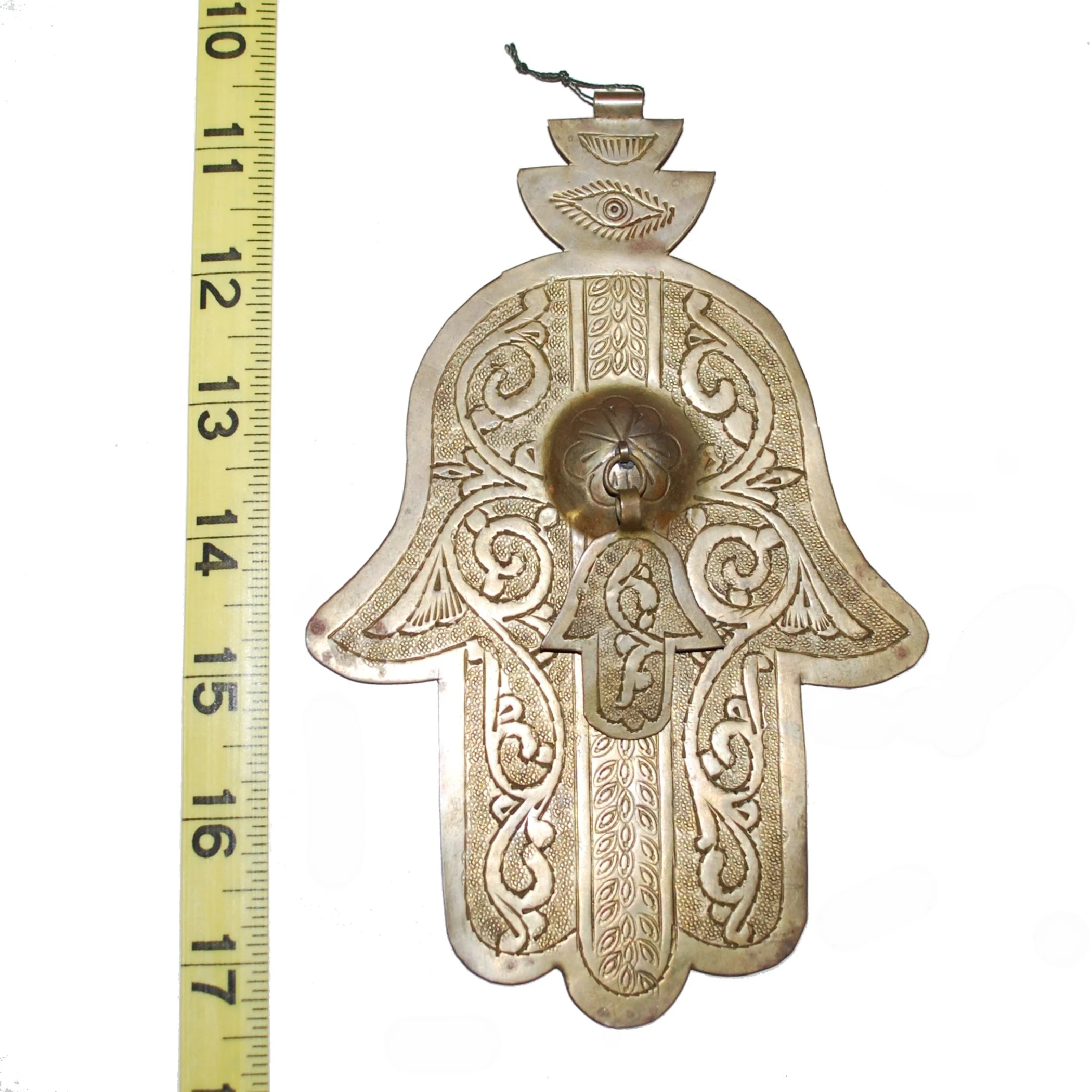 XL Moroccan Hamsa Pendant - Hand of Fatima - Extra Large Vintage Berber Hamsa