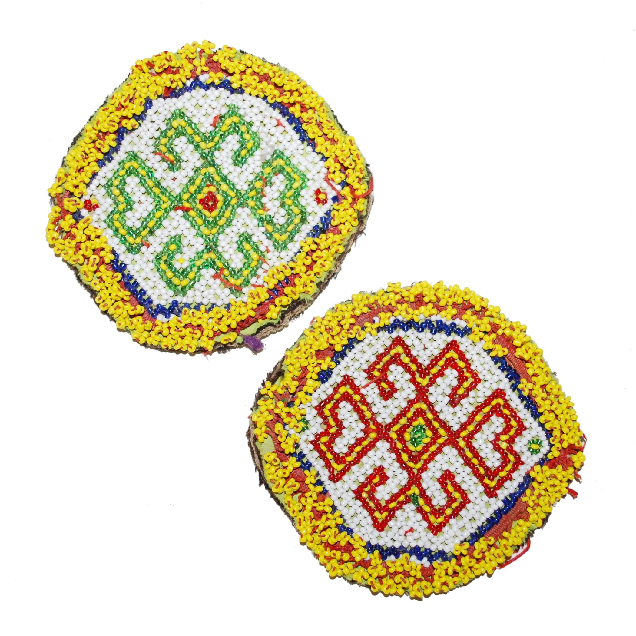 Bead Medallions for Belly Dance - 3.75 Inches - Vintage Kuchi Gul i Peron