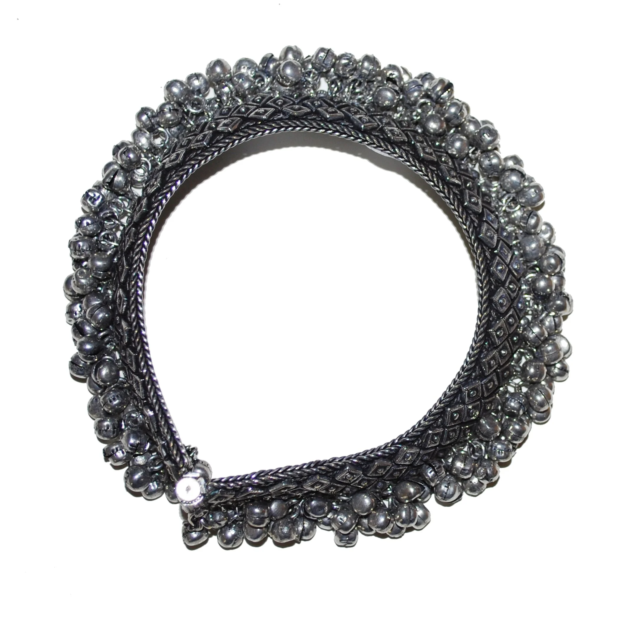 Indian Style Ankle Bracelet - SINGLE - Wide Indian Payal - New for Belly Dance