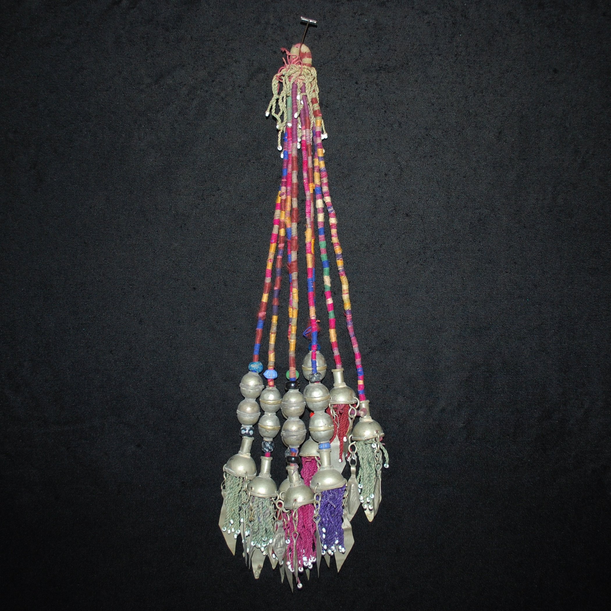 Vintage Turkoman Tribal Tassel - Beautiful Old Silk / Cotton Tribal Tassels