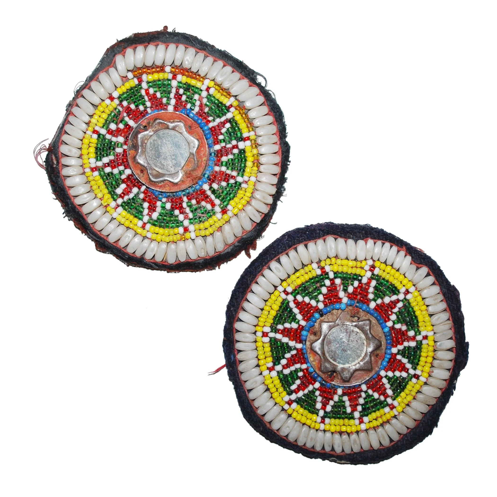 Vintage Medallions -  4.25 Inch Kuchi Bead Disks - Vintage Gul i Peron - Tikka Medallions