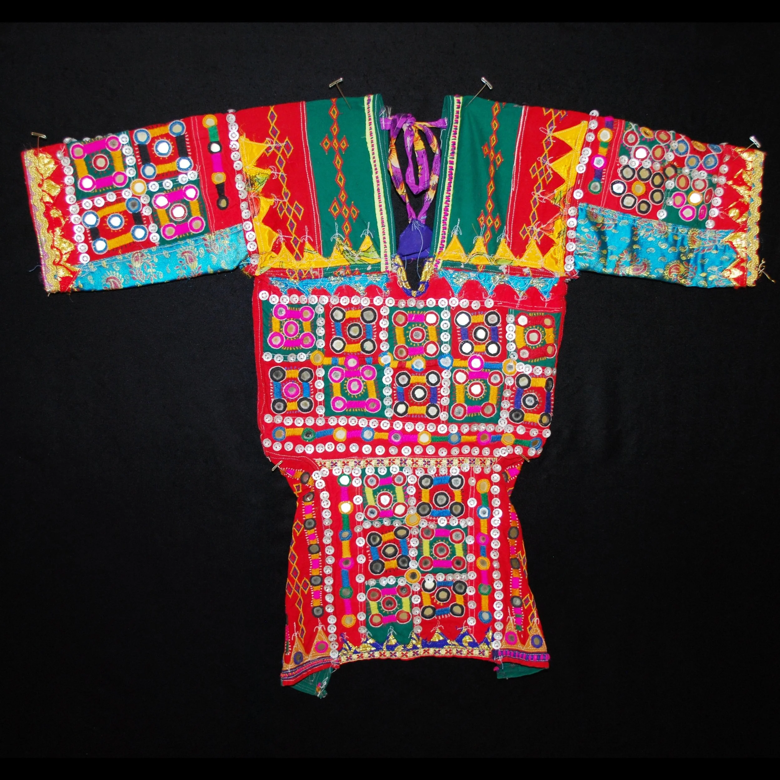 Amazing Vintage Banjara Choli with Shisha Mirrors, Embroidery, Metal Bits and More