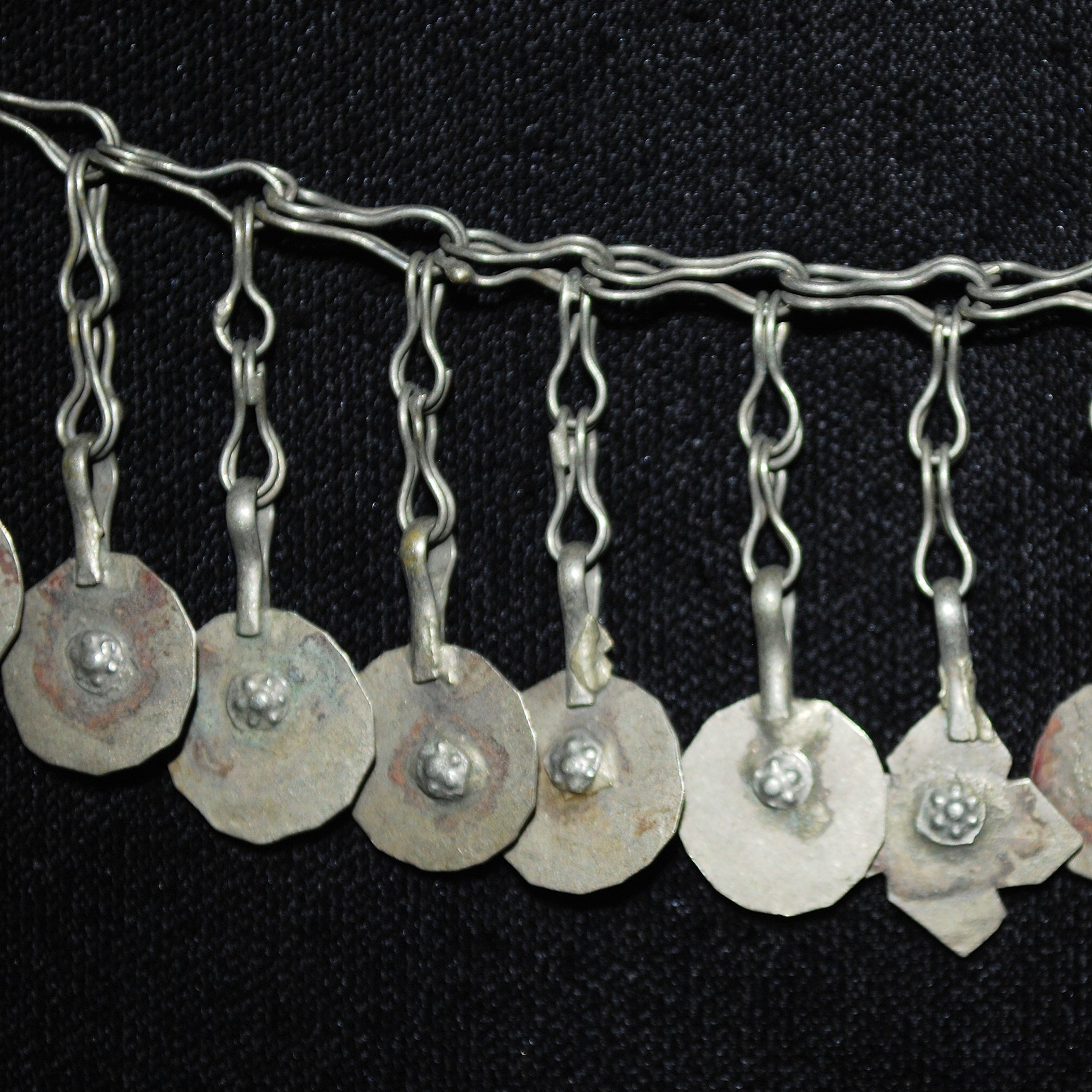 Kuchi Chain Fringe - Three Pieces Vintage Tribal Chain Fringe for  Belly Dance DIY