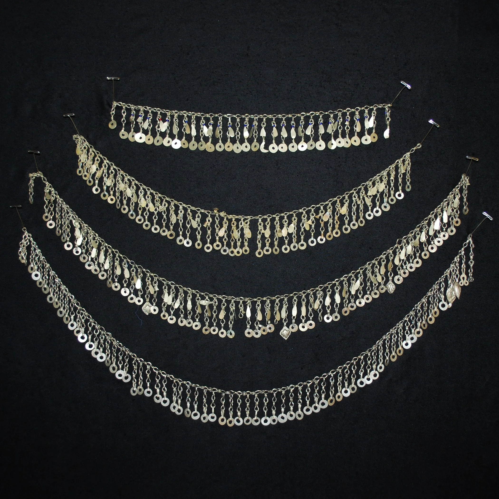 Kuchi Chain Fringe - Four Pieces Vintage Tribal Chain Fringe