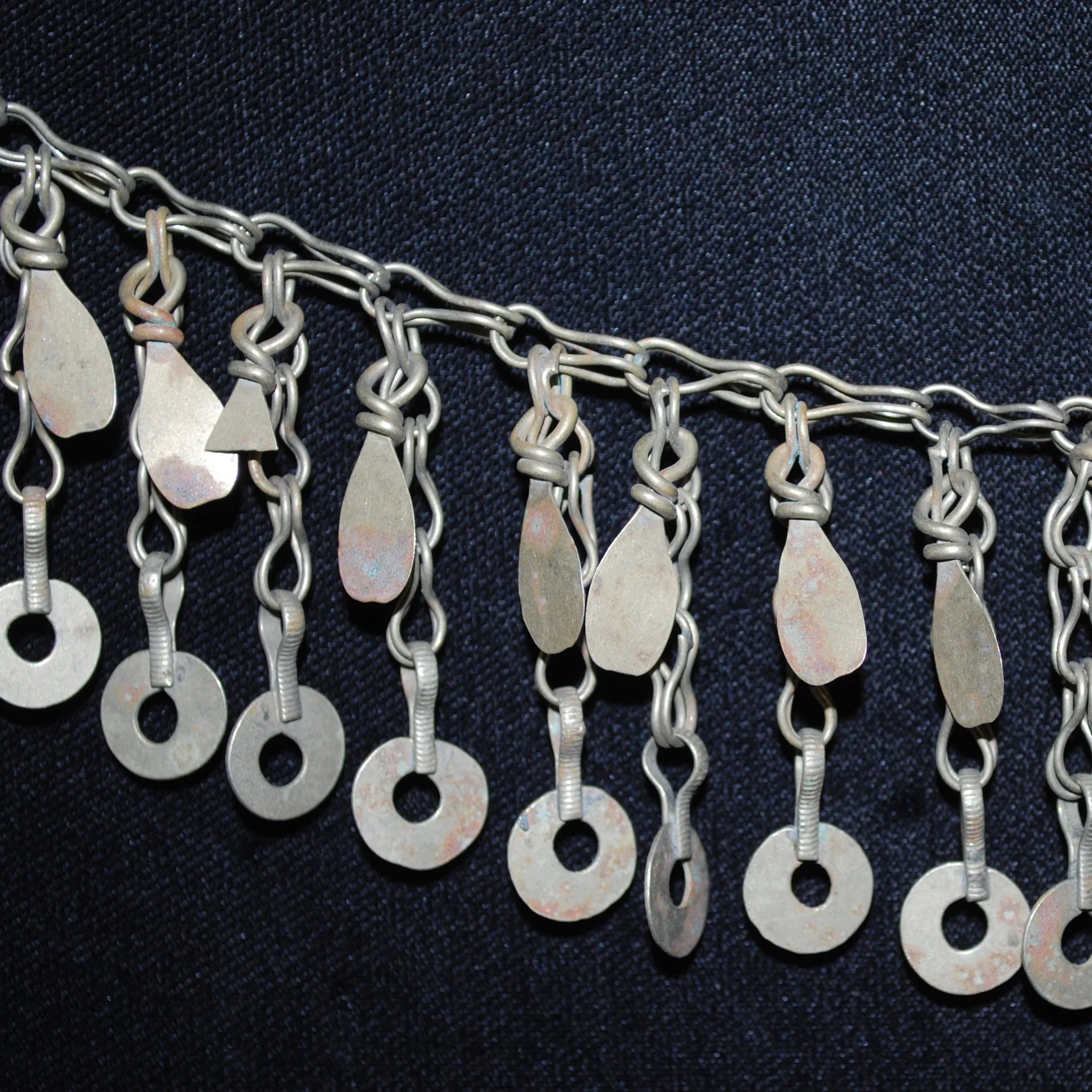 Kuchi Chain Fringe - 85 Inches - Vintage Tribal Chain Fringe - Belly Dance DIY