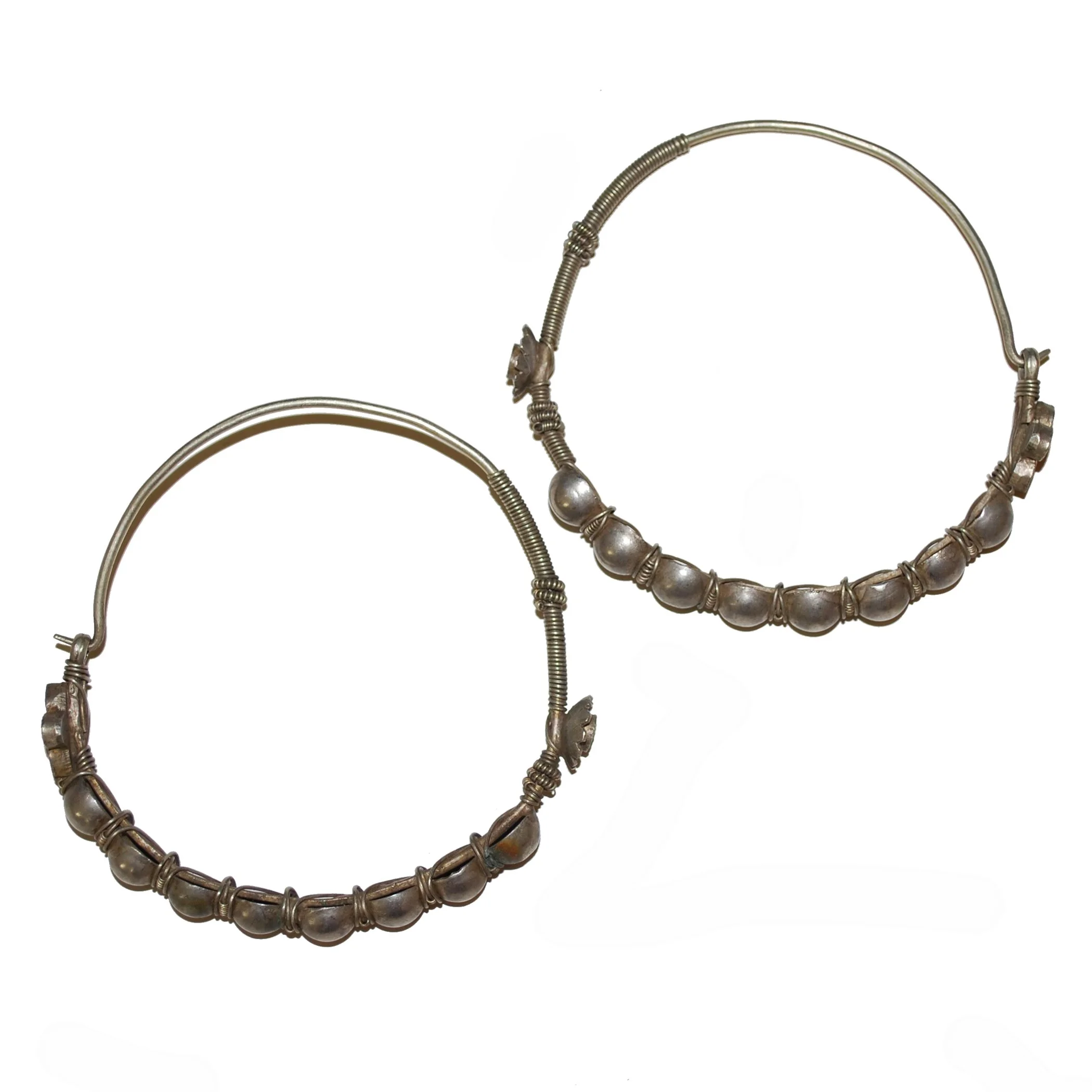 Kashmiri Hoop Earrings - Vintage