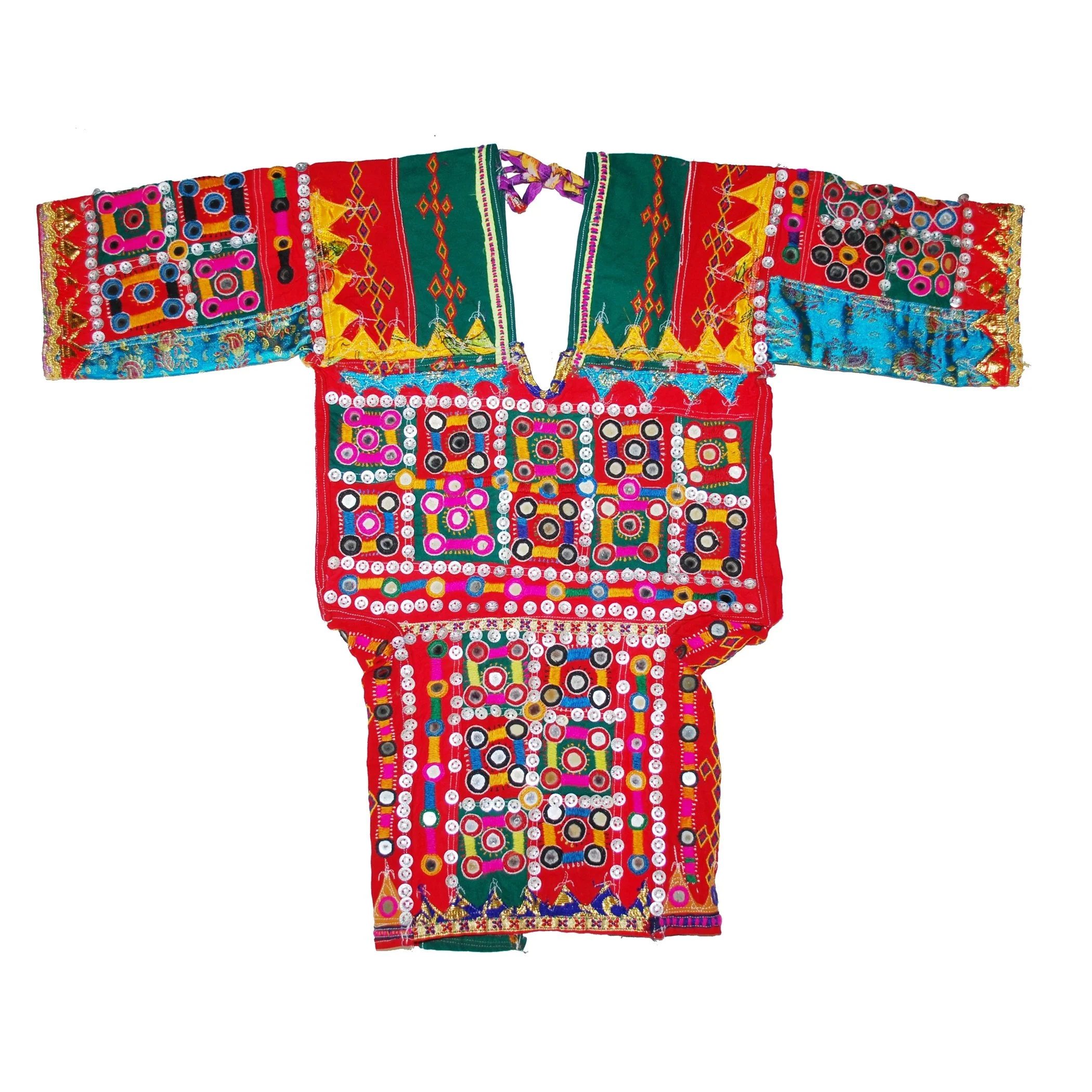 Amazing Vintage Banjara Choli with Shisha Mirrors, Embroidery, Metal Bits and More