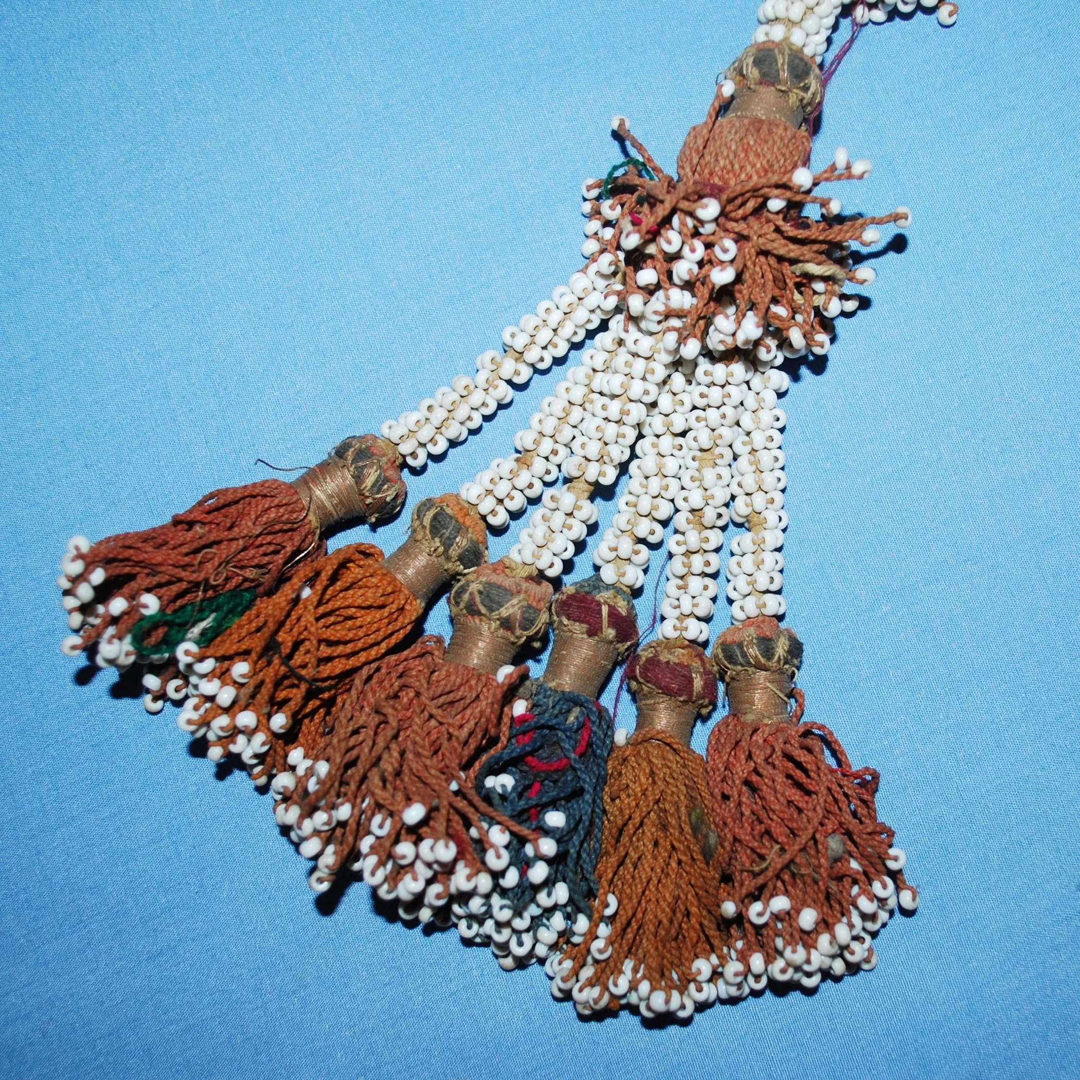 Vintage Long Turkoman Tassel  - SINGLE - Central Asian Tassel - Tribal Belly Dance