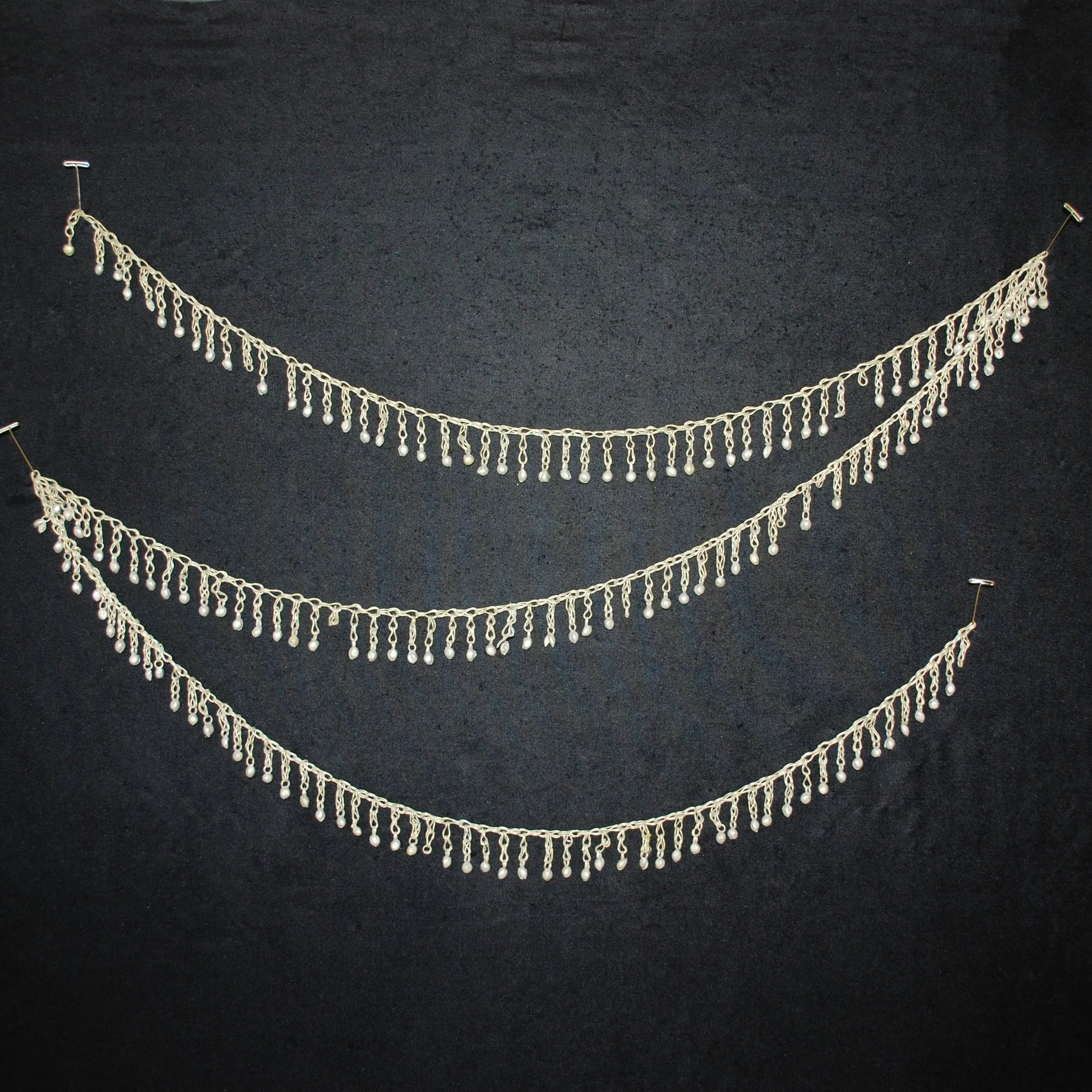 Kuchi Chain Fringe - 75 Inches - Vintage Tribal Chain Fringe - Bells!