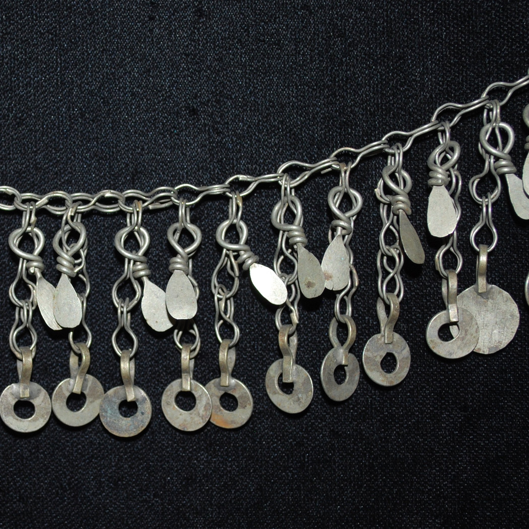 Kuchi Tribal Chain Fringe - 45 Inches - Vintage Chain Fringe - Belly Dance DIY