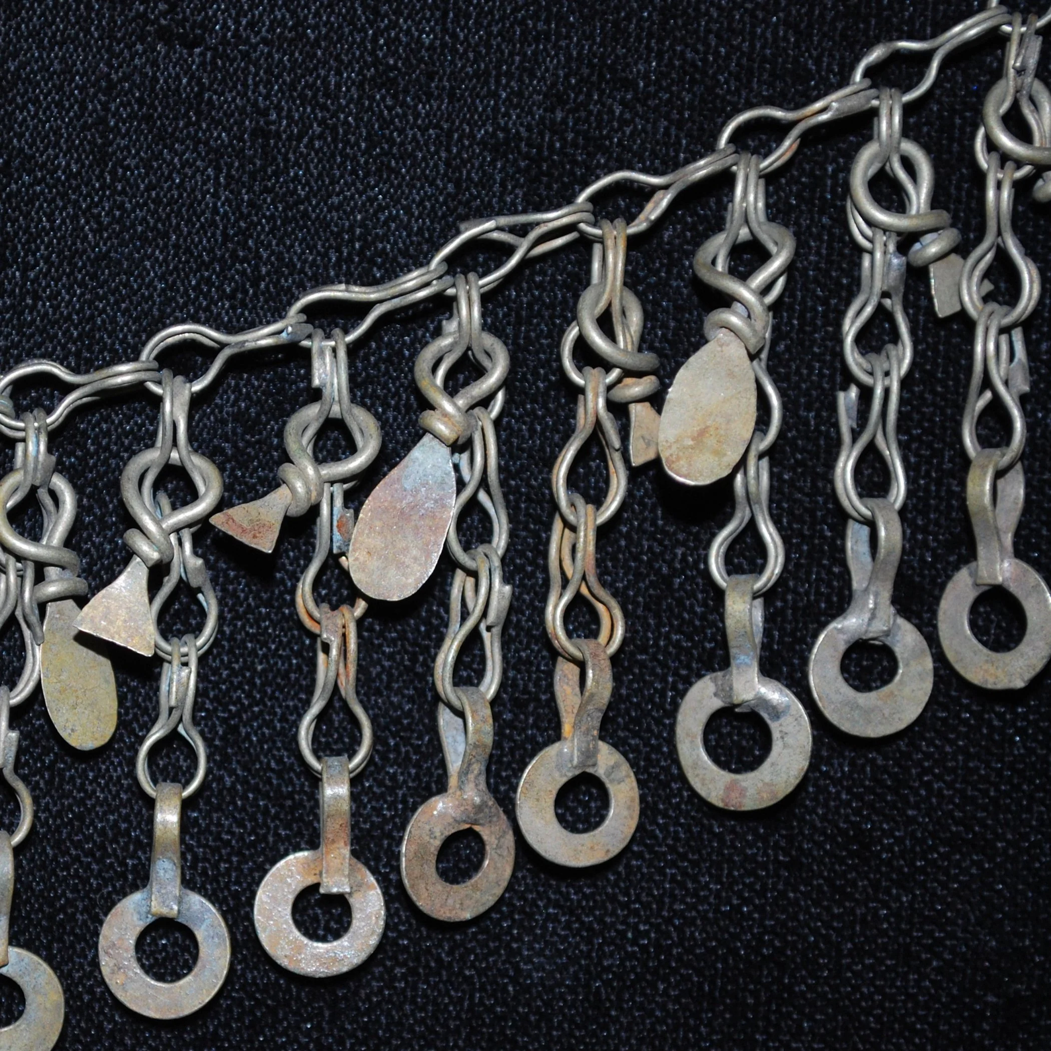 Kuchi Chain Fringe - Four Pieces Vintage Tribal Chain Fringe