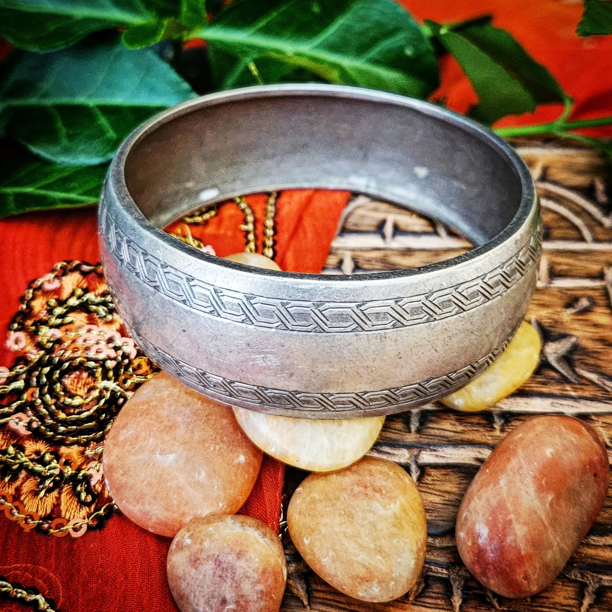 Moroccan Bangle Bracelet - Vintage Tribal Bangle - Belly Dance North Africa