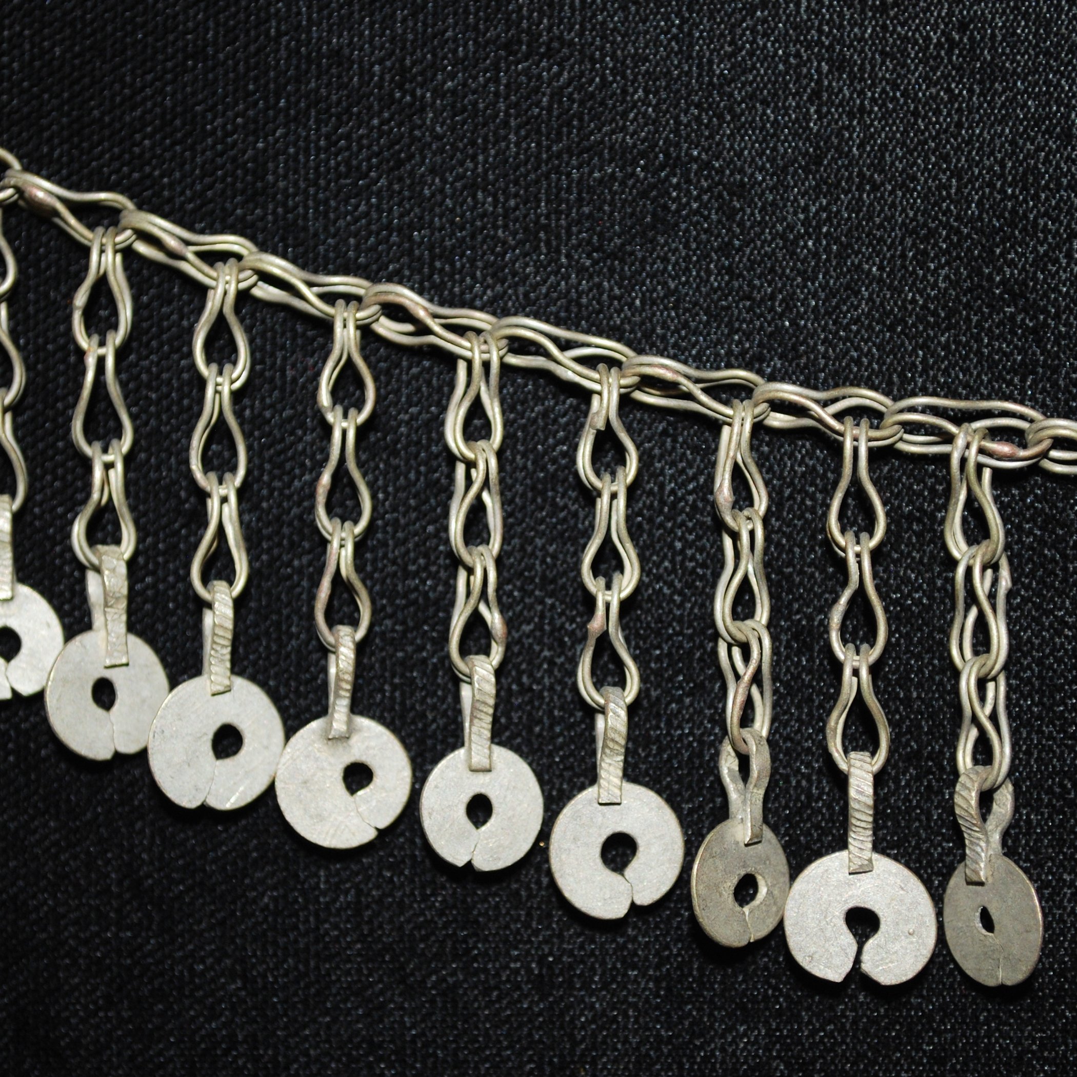 Vintage Kuchi Chain Fringe - Two Pieces Tribal Chain Fringe for  Belly Dance DIY