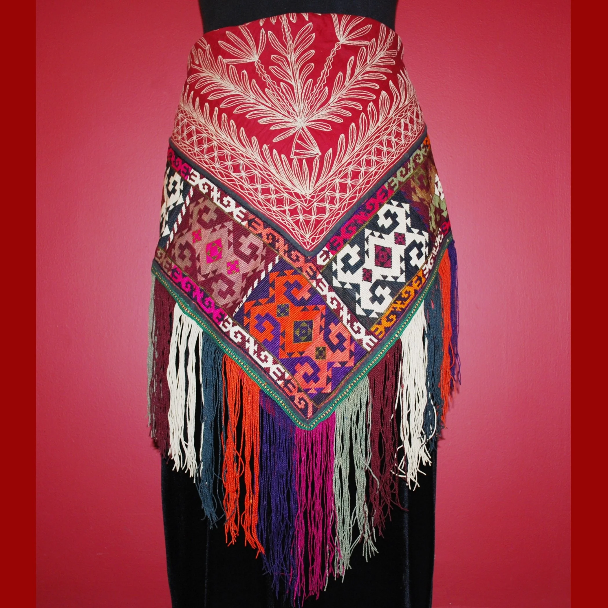 Vintage Uzbek Saye Gosha Segusha - Central Asian Household Textile