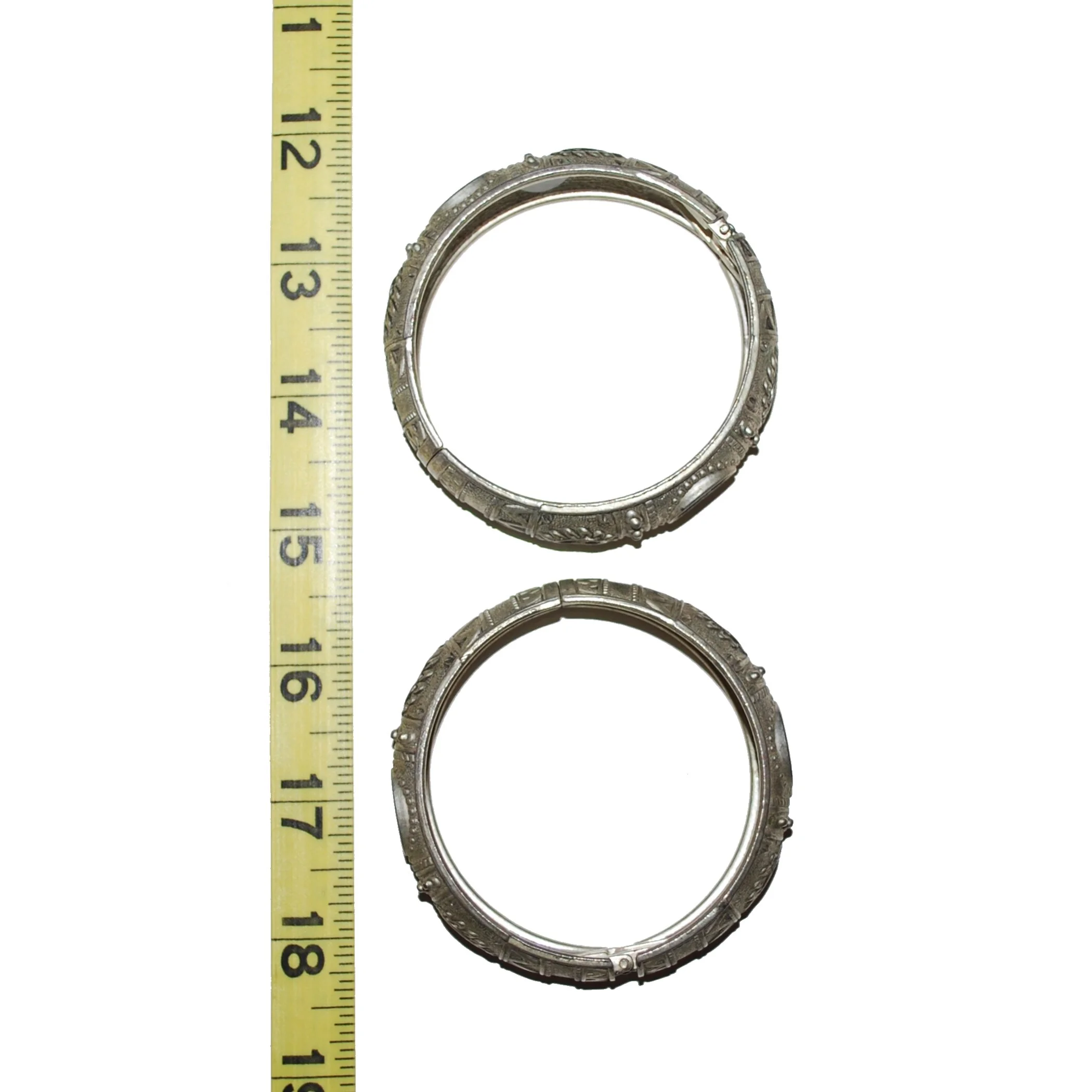 Moroccan Bangle Bracelet PAIR - Belly Dance North Africa - Spring Opening