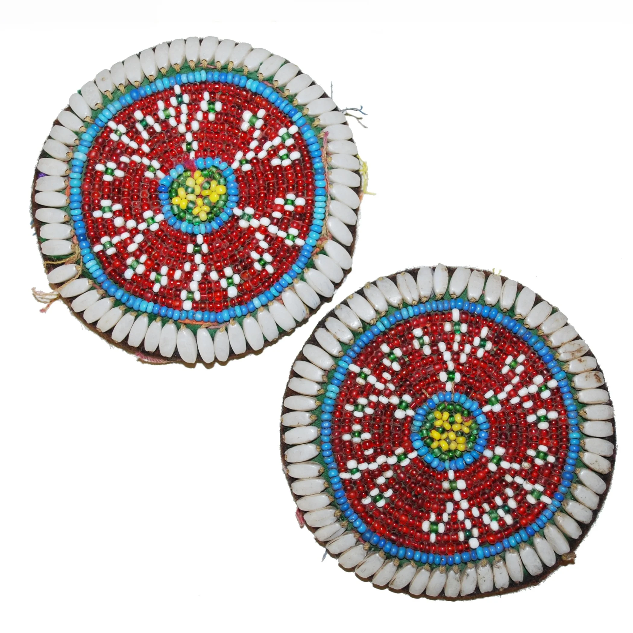 Kuchi Beaded Medallions Pair