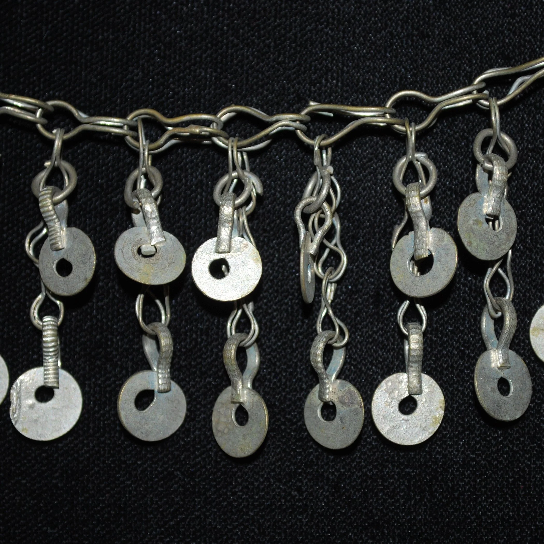 Kuchi Chain Fringe Vintage - Three Pieces - Tribal Chain Fringe for  Belly Dance