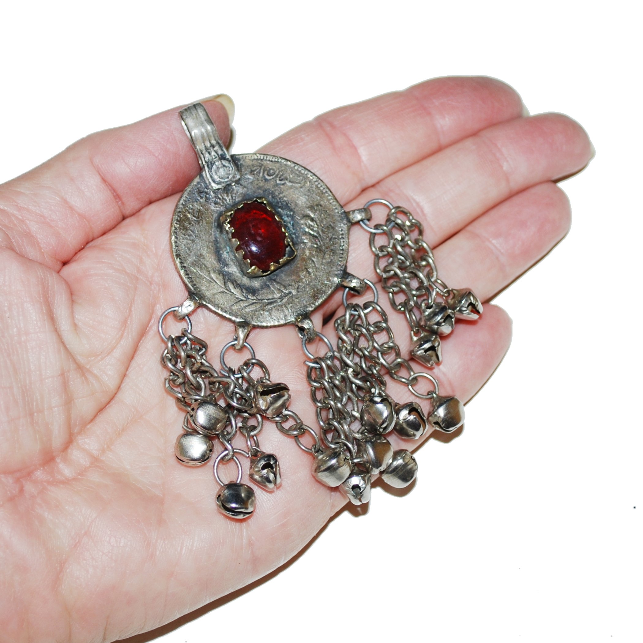 Vintage Tribal Coin Pendant
