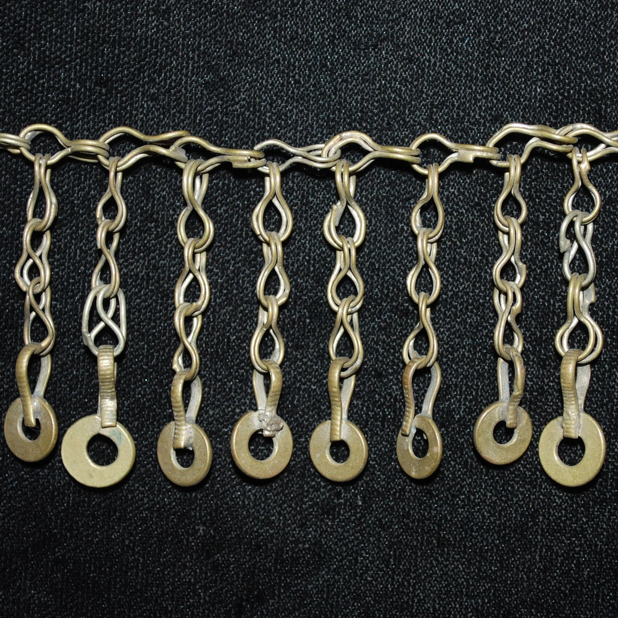 Kuchi Chain Fringe - Three Pieces Vintage Tribal Chain Fringe for  Belly Dance DIY