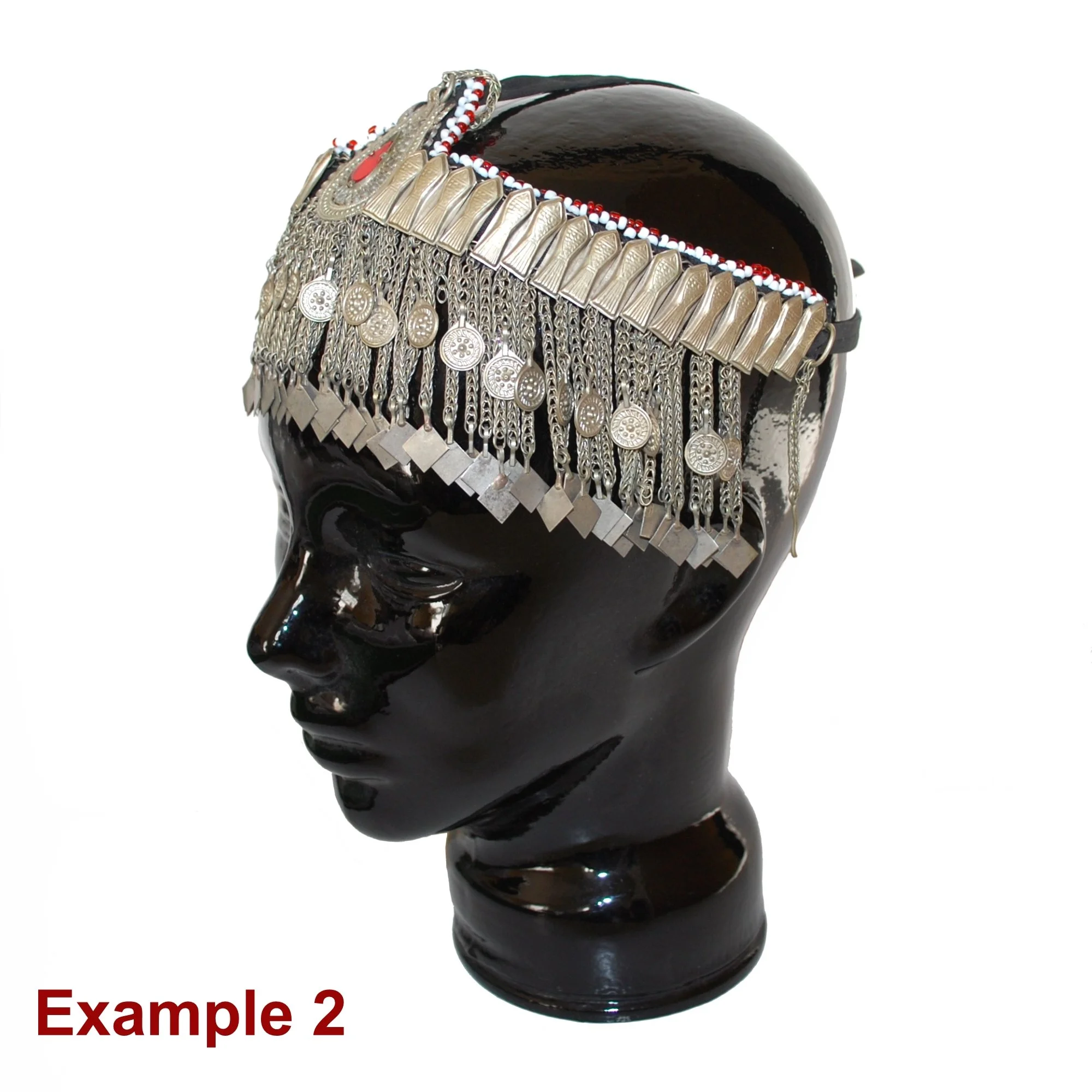 Vintage Hazara Headpiece - Tribal Headwear for Belly Dance - Kuchi Headpiece