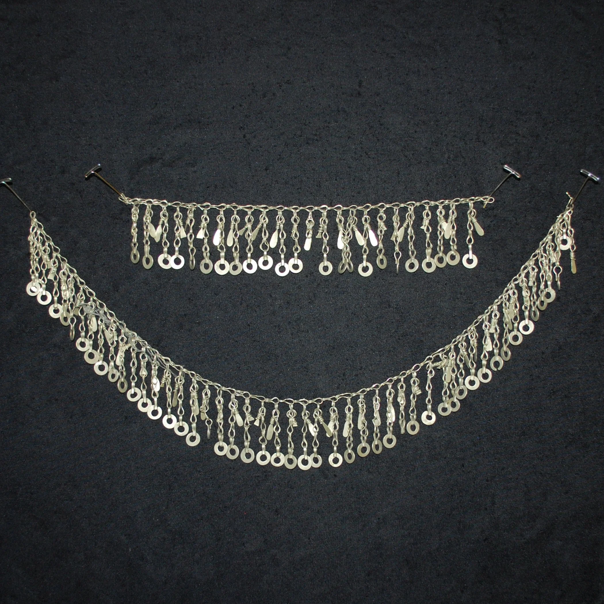 Kuchi Chain Fringe - Two Pieces Vintage Tribal Chain Fringe for  Belly Dance DIY