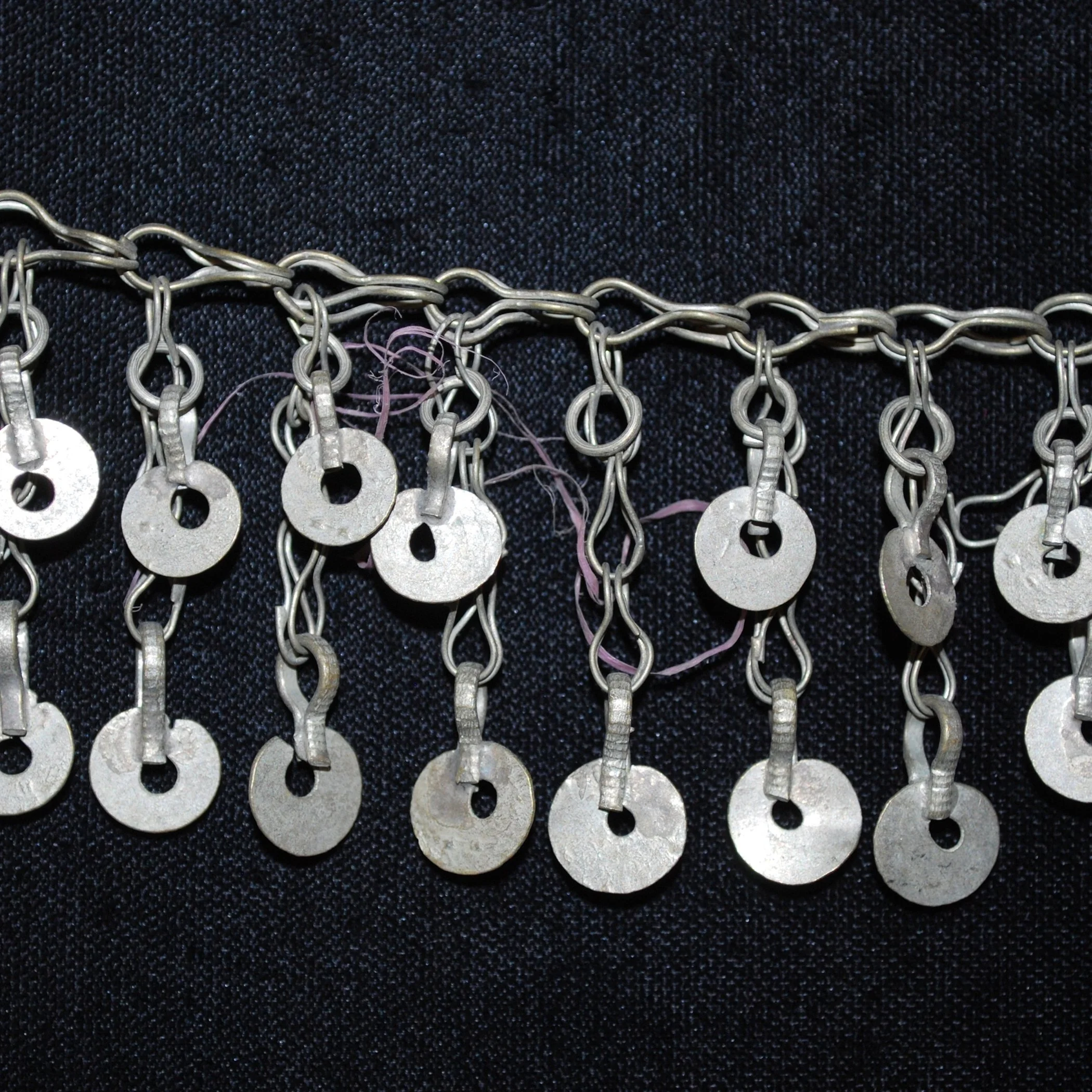 Kuchi Tribal Chain Fringe with Glass Jewels