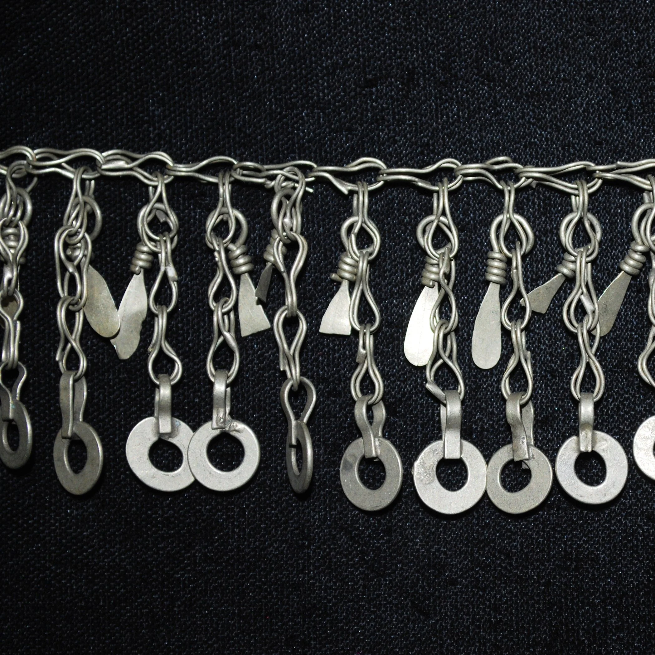 Kuchi Chain Fringe - Two Pieces Vintage Tribal Chain Fringe for  Belly Dance DIY