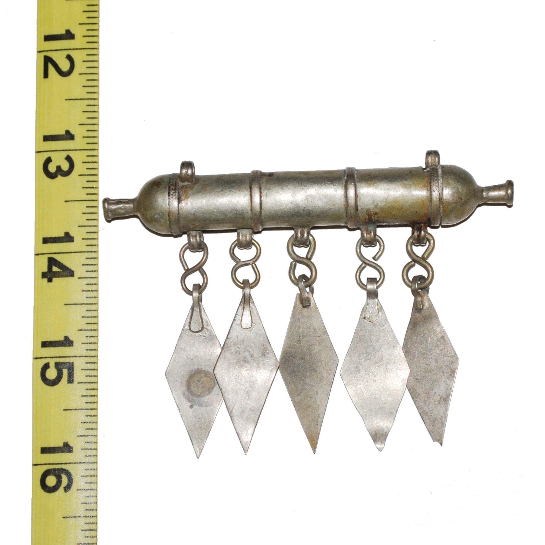 Turkoman Amulet Case Pendant - Vintage Tube Amulet from Central Asia