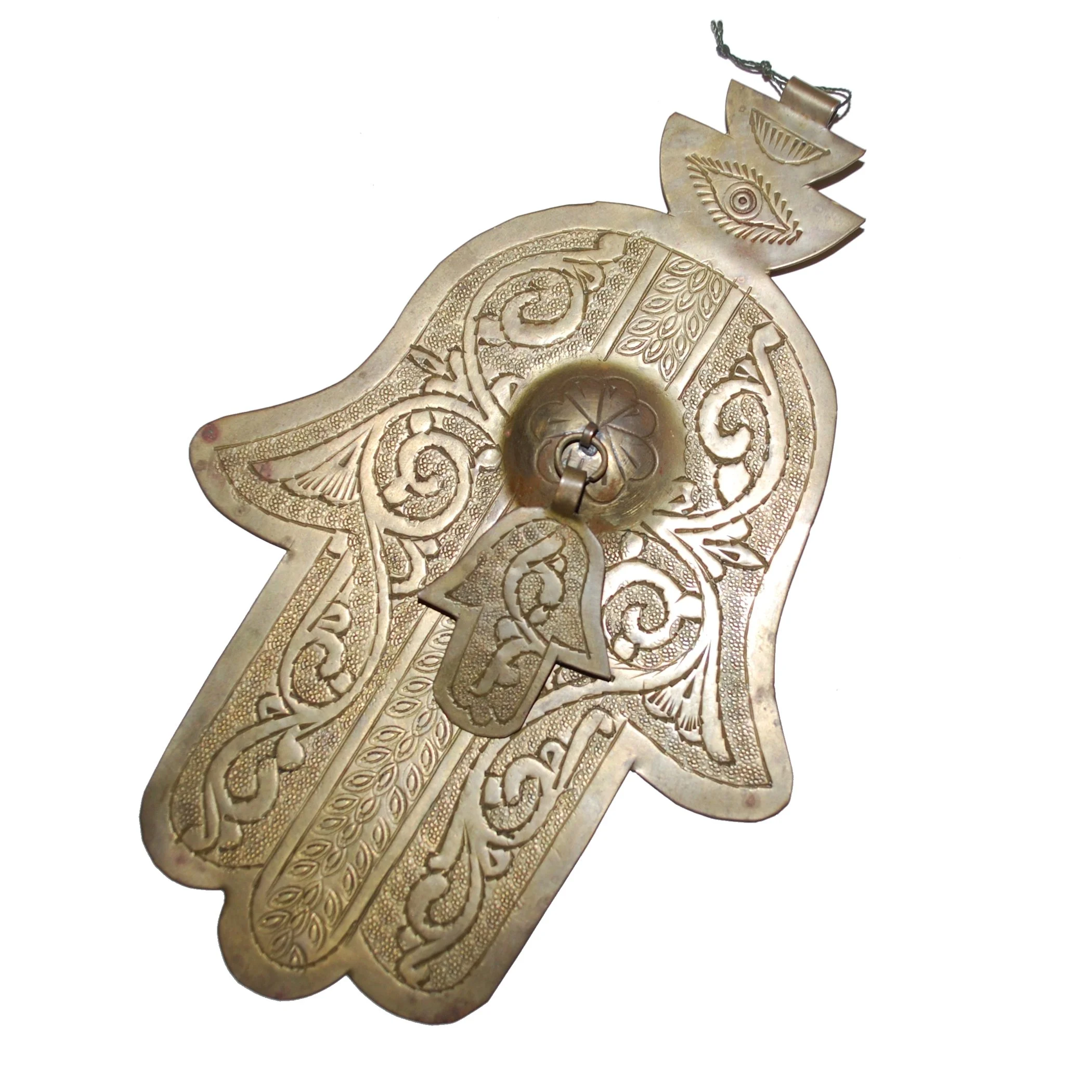 XL Moroccan Hamsa Pendant - Hand of Fatima - Extra Large Vintage Berber Hamsa