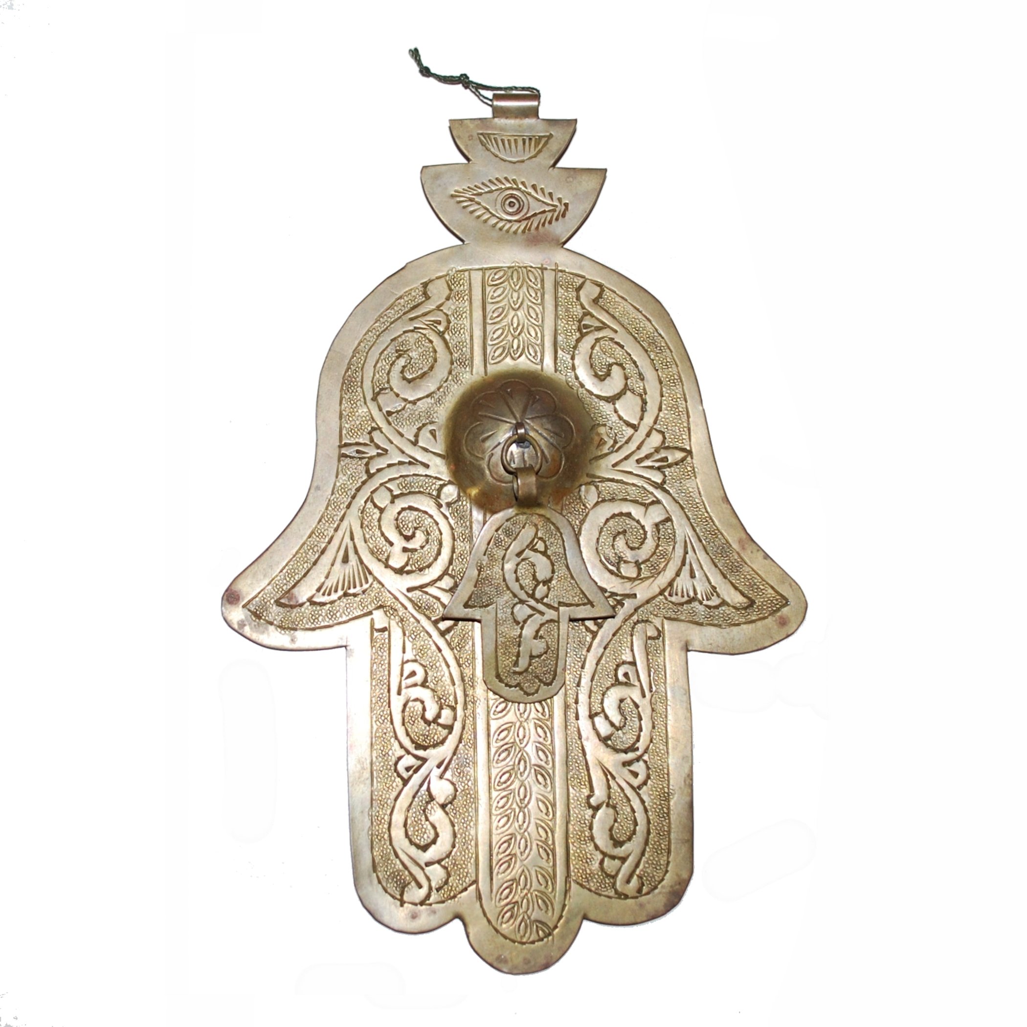 XL Moroccan Hamsa Pendant - Hand of Fatima - Extra Large Vintage Berber Hamsa