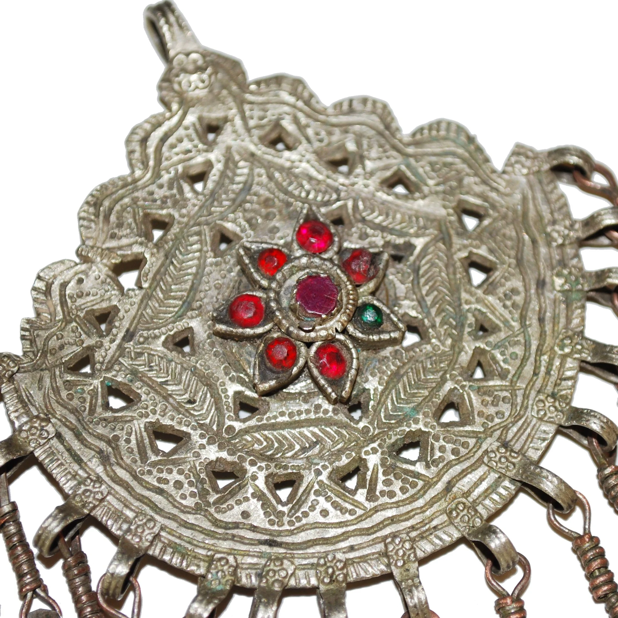 Vintage Kashmiri Pendant - Tribal Pendant for Belly Dance Costuming DIY